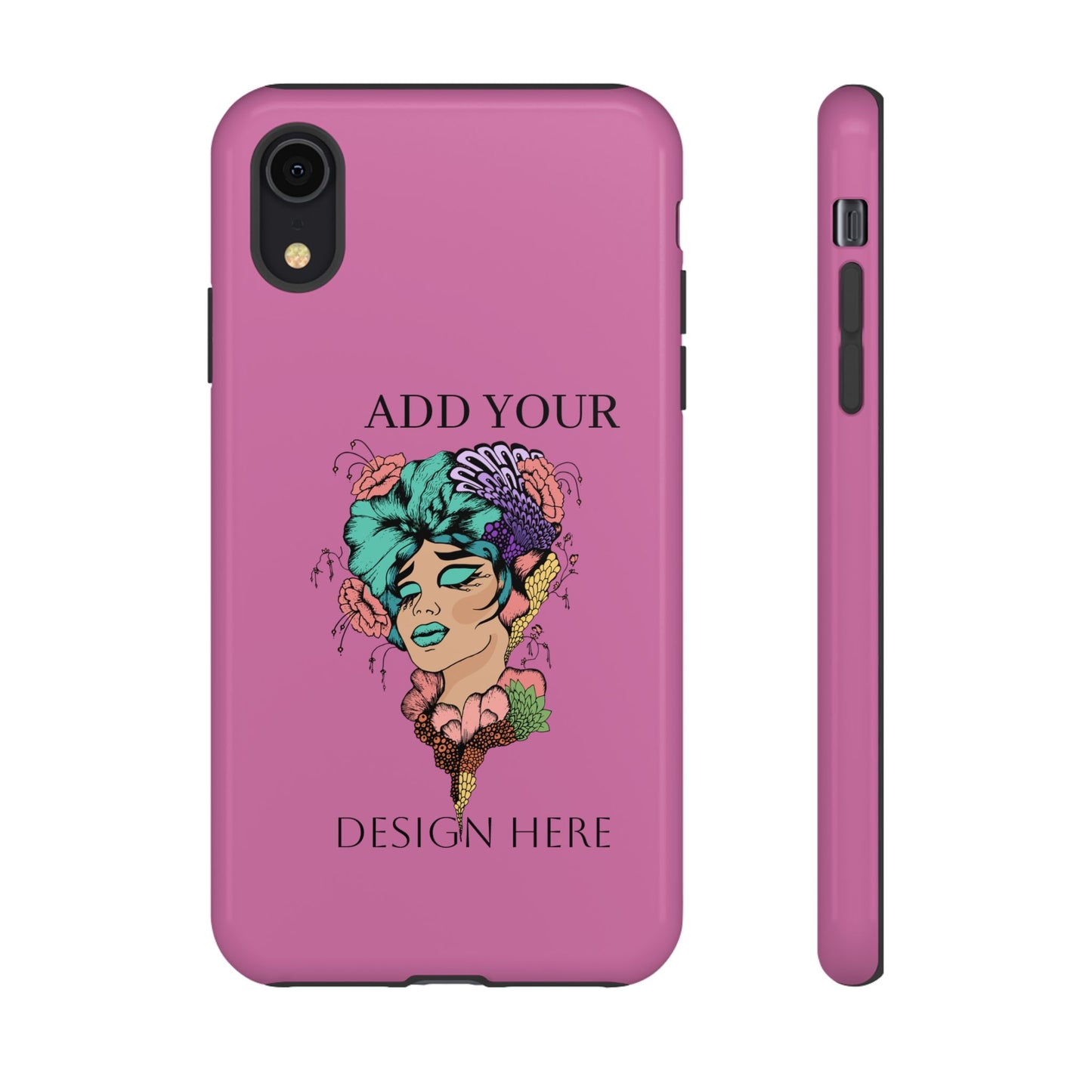 Tough Cases Phone Case, Custom Art Case for Her, Unique Gift, Flower Design, Personalized Phone Accessory, Stylish Cell Cover