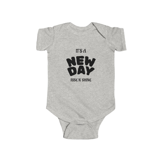 New Day Infant Bodysuit - Cute Newborn Outfit for Baby Girl/Boy