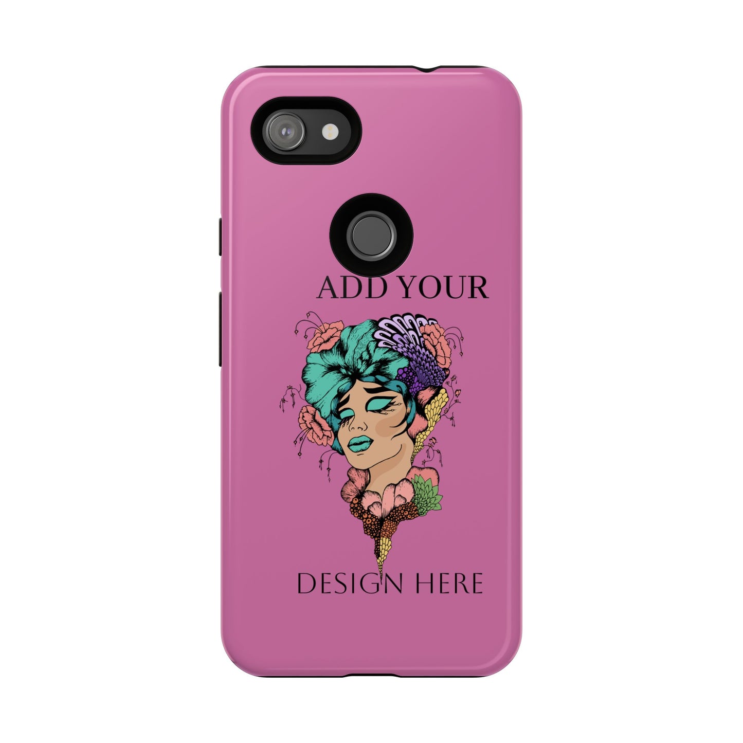 Tough Cases Phone Case, Custom Art Case for Her, Unique Gift, Flower Design, Personalized Phone Accessory, Stylish Cell Cover