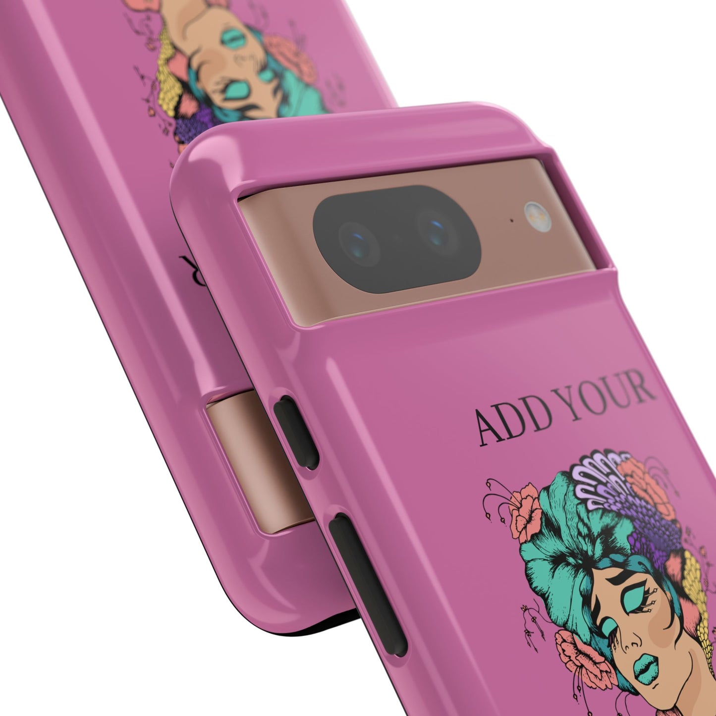 Tough Cases Phone Case, Custom Art Case for Her, Unique Gift, Flower Design, Personalized Phone Accessory, Stylish Cell Cover