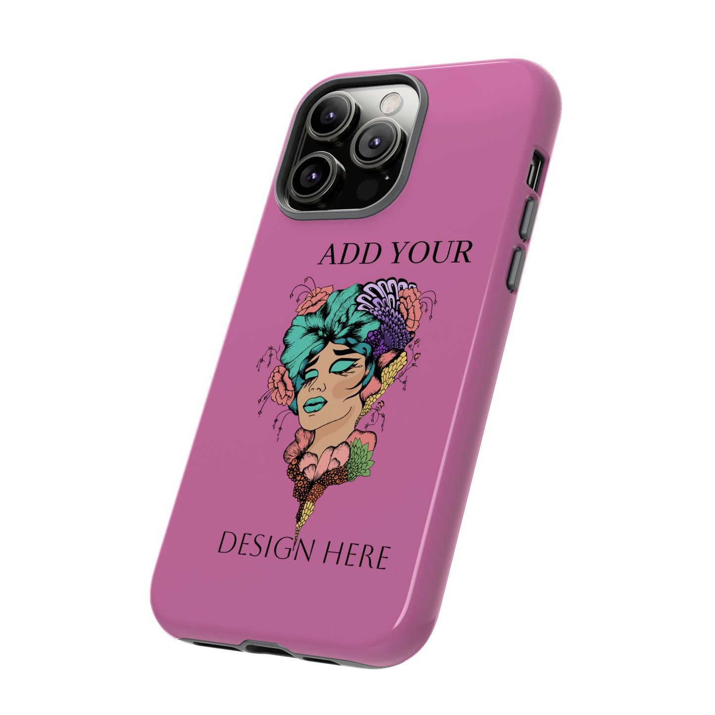 Tough Cases Phone Case, Custom Art Case for Her, Unique Gift, Flower Design, Personalized Phone Accessory, Stylish Cell Cover