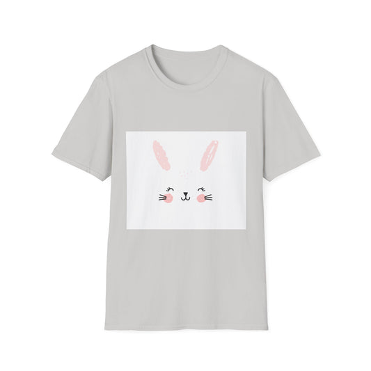 Cute Bunny Graphic Unisex T-Shirt, Easter Gift, Spring Fashion, Kids and Adults, Casual Wear, Animal Lovers