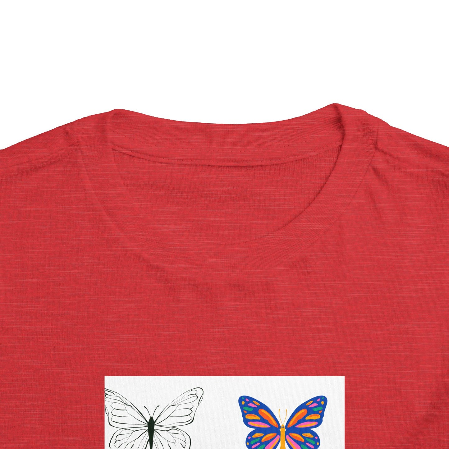 Butterfly Toddler Tee, Cute Kids Shirt, Summer Outfit, Nature Lover Gift, Playful Apparel for Little Ones, Butterfly Design T-Shirt