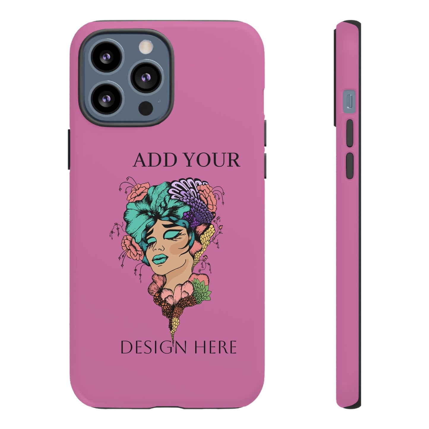 Tough Cases Phone Case, Custom Art Case for Her, Unique Gift, Flower Design, Personalized Phone Accessory, Stylish Cell Cover