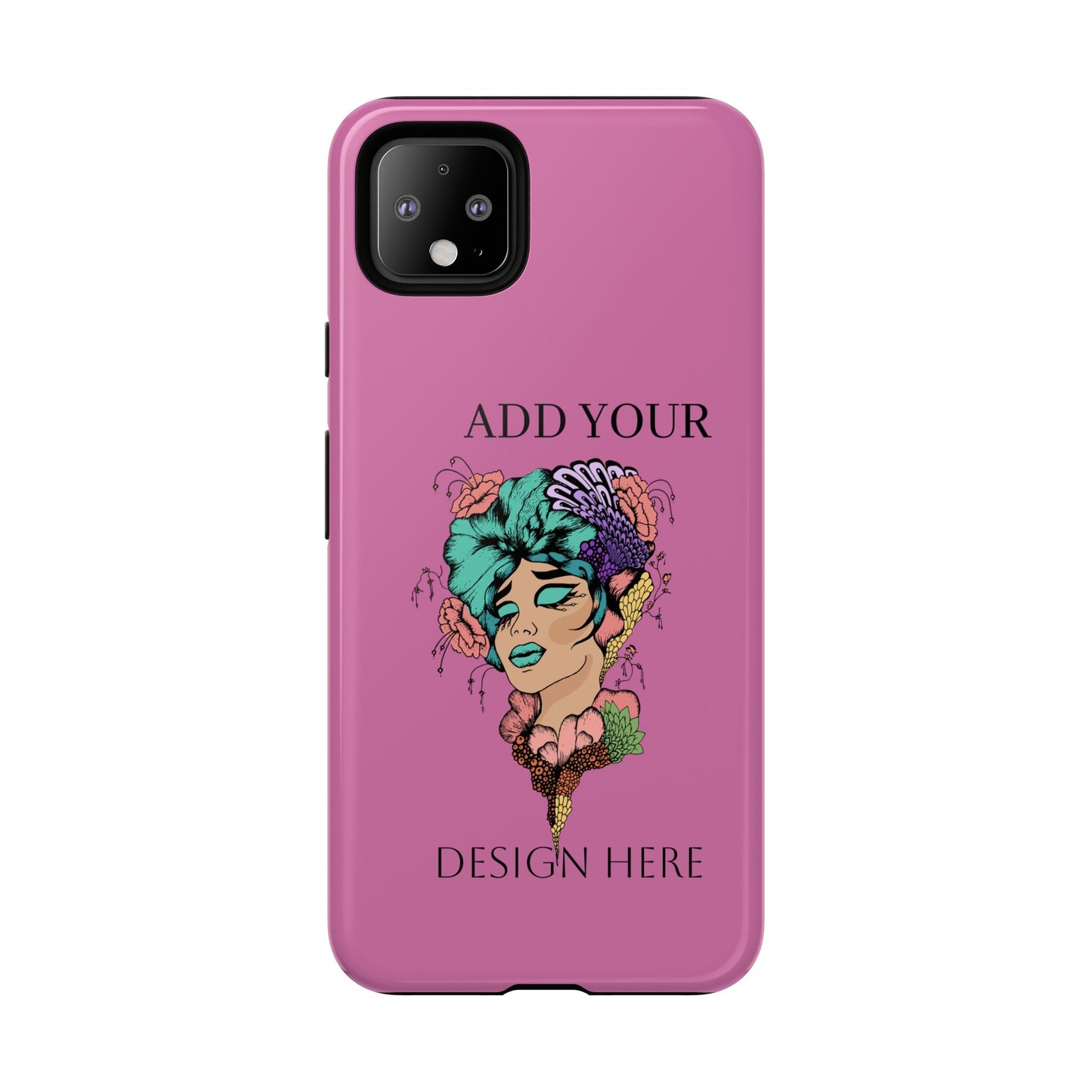 Tough Cases Phone Case, Custom Art Case for Her, Unique Gift, Flower Design, Personalized Phone Accessory, Stylish Cell Cover