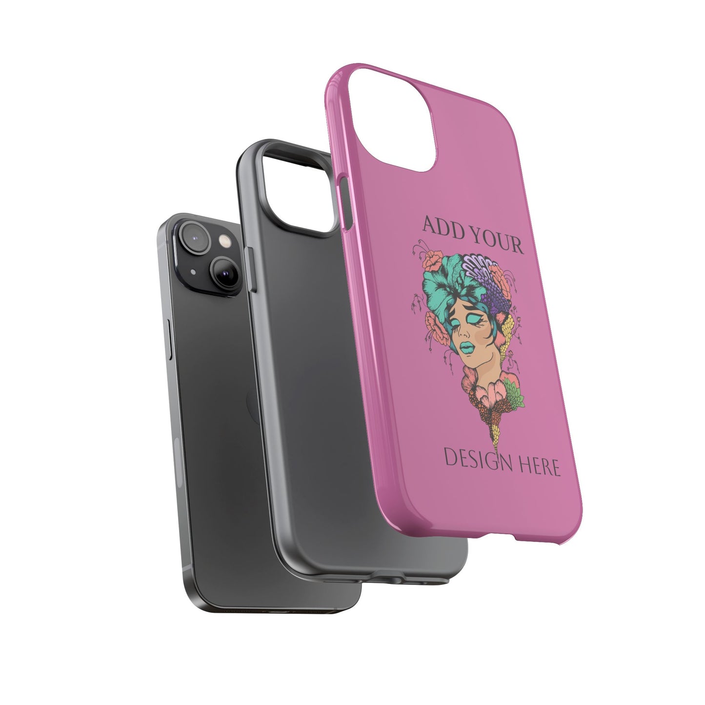 Tough Cases Phone Case, Custom Art Case for Her, Unique Gift, Flower Design, Personalized Phone Accessory, Stylish Cell Cover