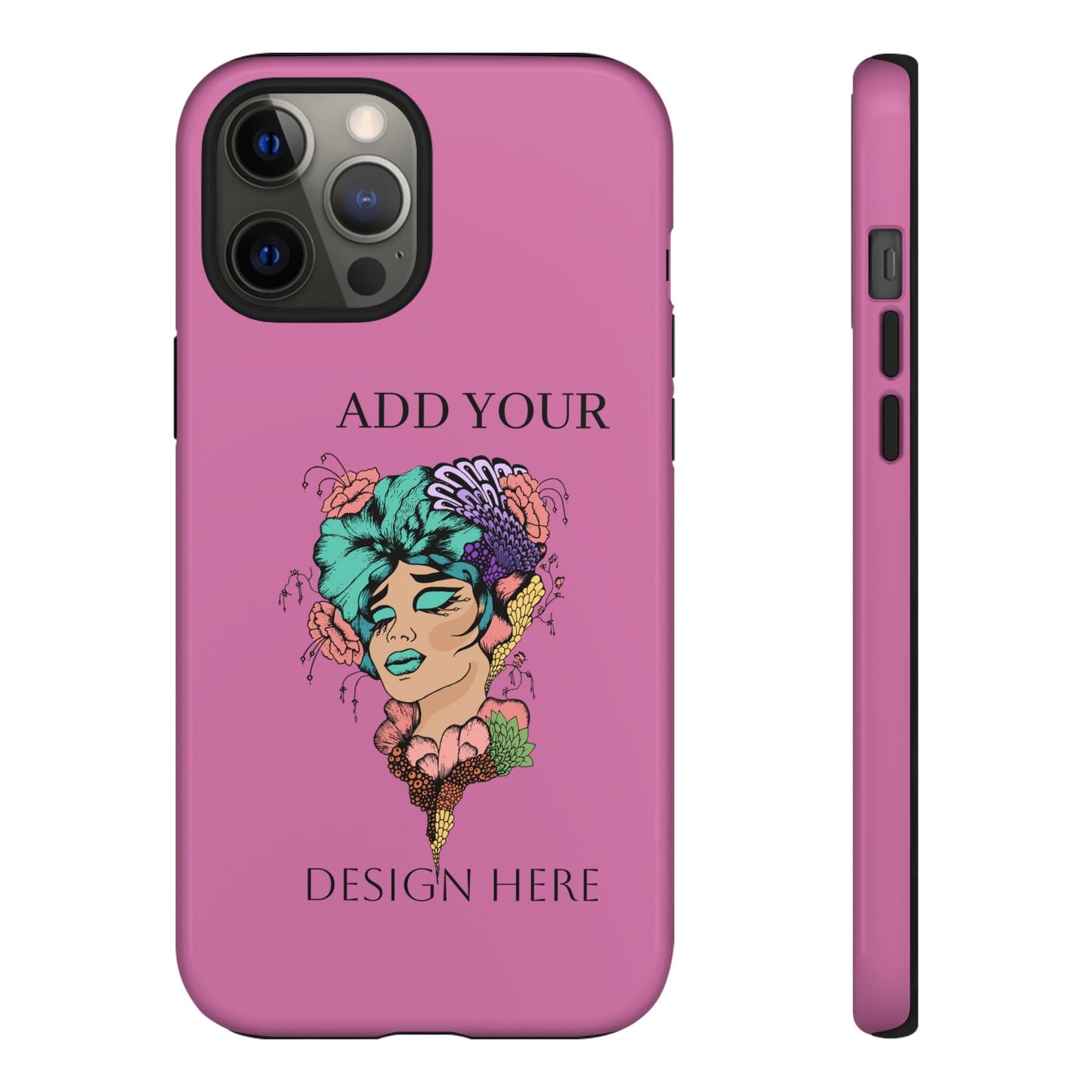 Tough Cases Phone Case, Custom Art Case for Her, Unique Gift, Flower Design, Personalized Phone Accessory, Stylish Cell Cover