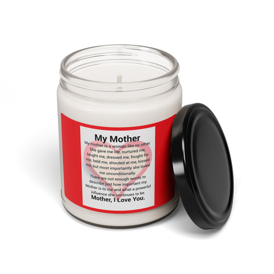 My Mother Scented Soy Candle - Heartfelt Gift for Moms - 9oz