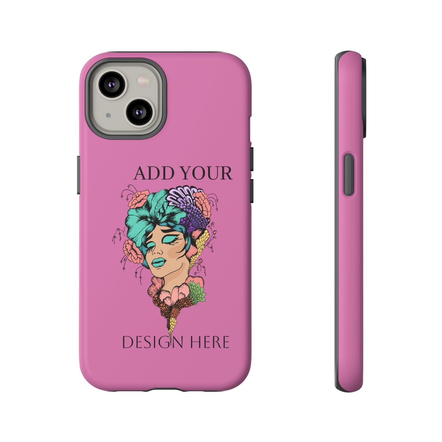 Tough Cases Phone Case, Custom Art Case for Her, Unique Gift, Flower Design, Personalized Phone Accessory, Stylish Cell Cover