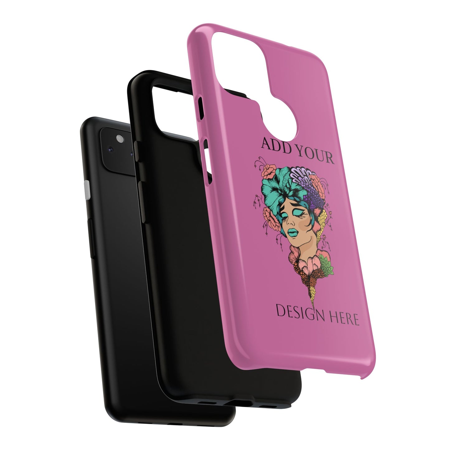 Tough Cases Phone Case, Custom Art Case for Her, Unique Gift, Flower Design, Personalized Phone Accessory, Stylish Cell Cover