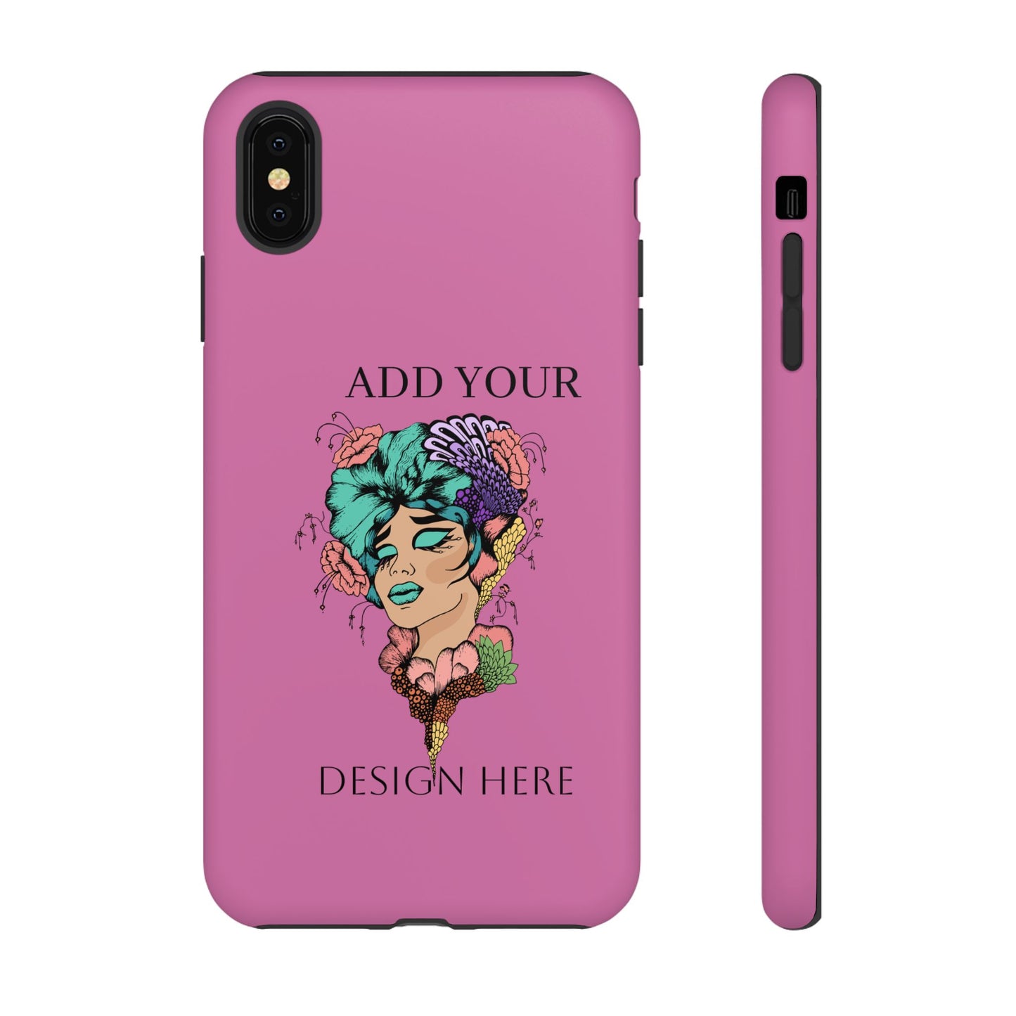 Tough Cases Phone Case, Custom Art Case for Her, Unique Gift, Flower Design, Personalized Phone Accessory, Stylish Cell Cover
