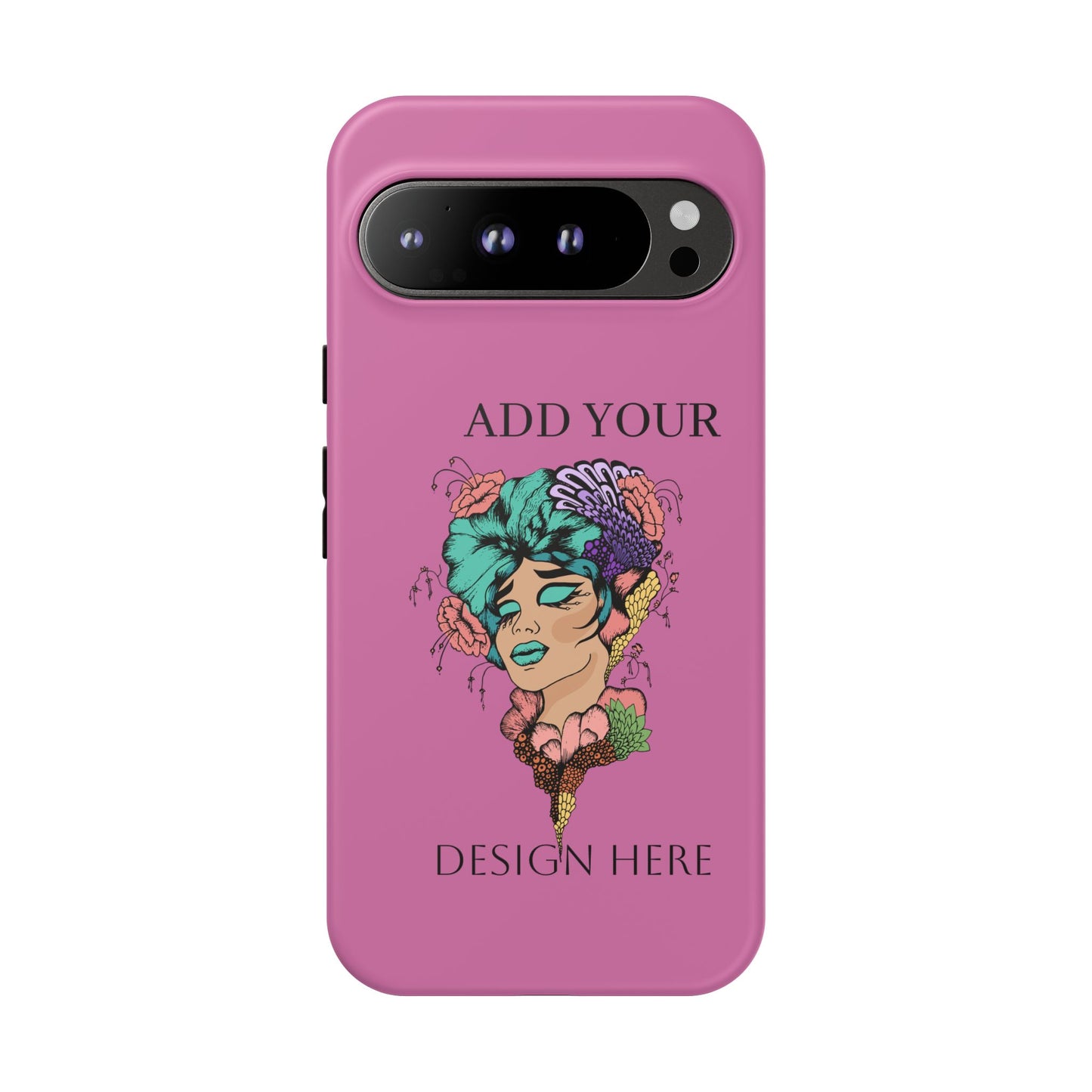 Tough Cases Phone Case, Custom Art Case for Her, Unique Gift, Flower Design, Personalized Phone Accessory, Stylish Cell Cover