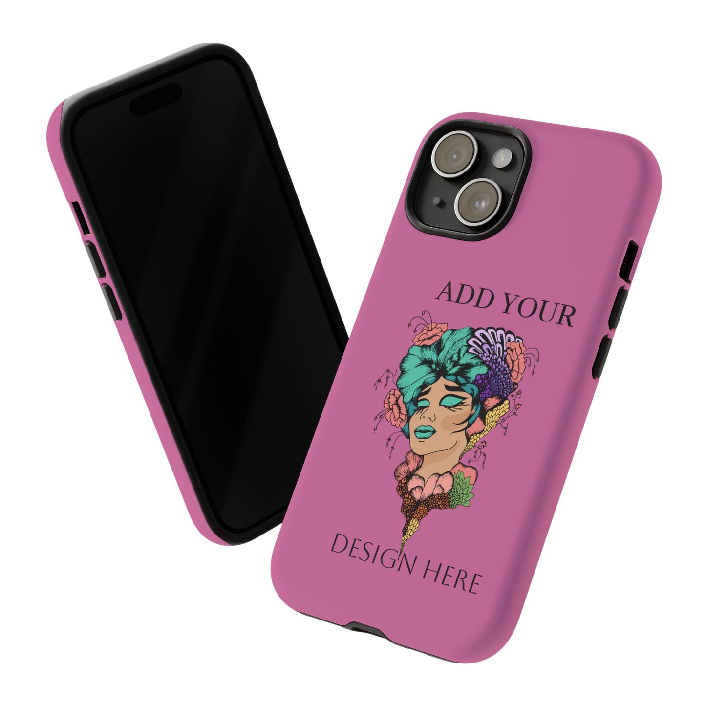 Tough Cases Phone Case, Custom Art Case for Her, Unique Gift, Flower Design, Personalized Phone Accessory, Stylish Cell Cover