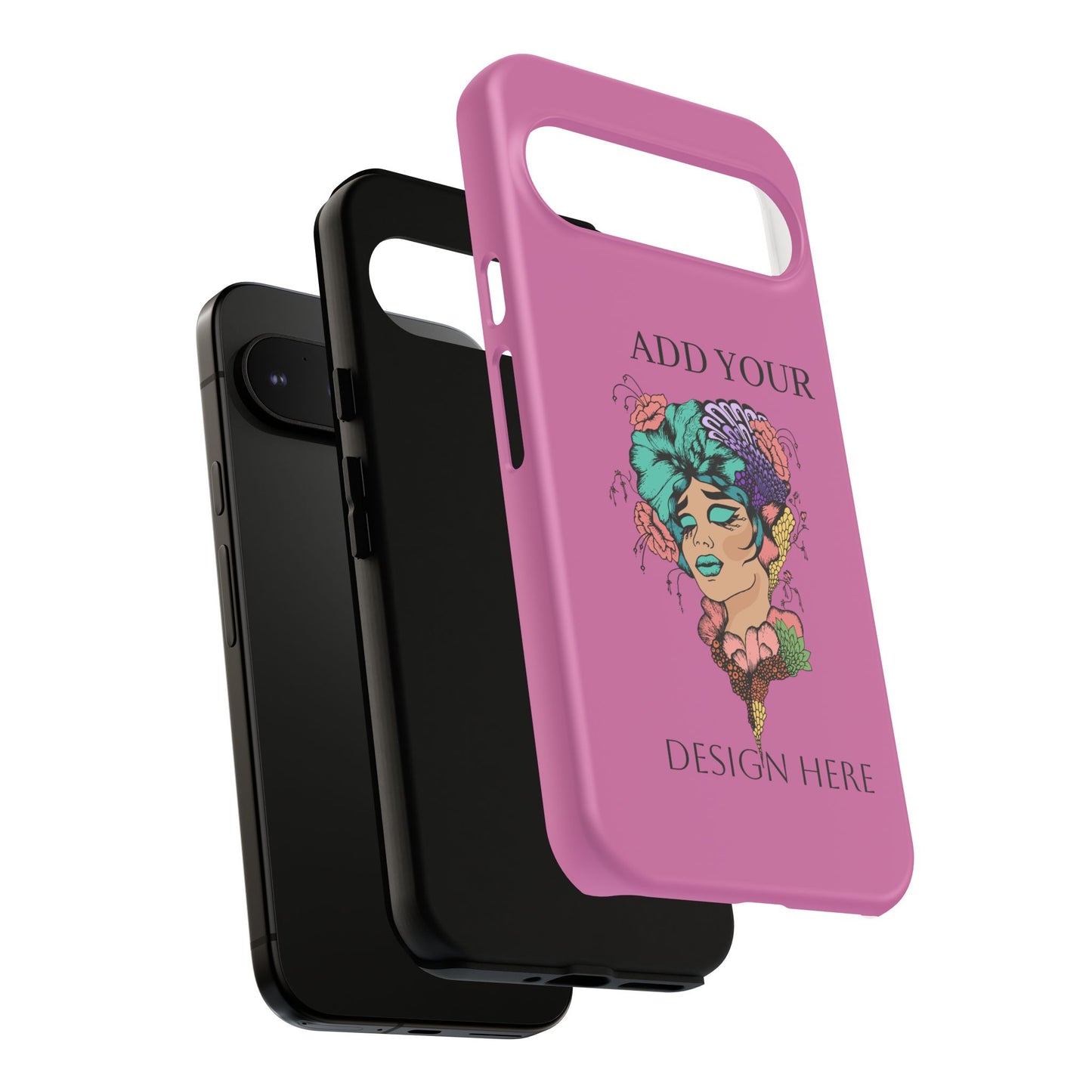Tough Cases Phone Case, Custom Art Case for Her, Unique Gift, Flower Design, Personalized Phone Accessory, Stylish Cell Cover