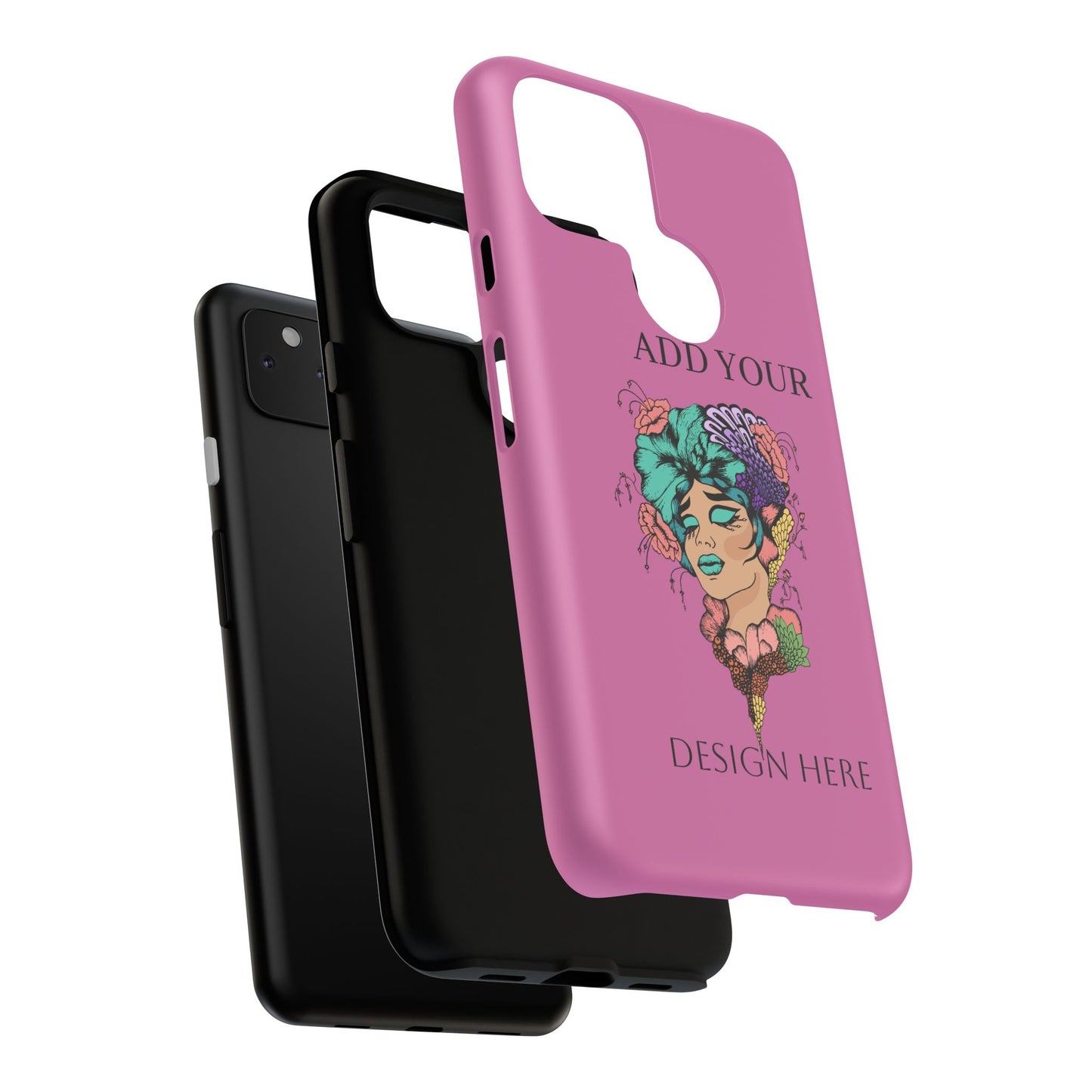 Tough Cases Phone Case, Custom Art Case for Her, Unique Gift, Flower Design, Personalized Phone Accessory, Stylish Cell Cover