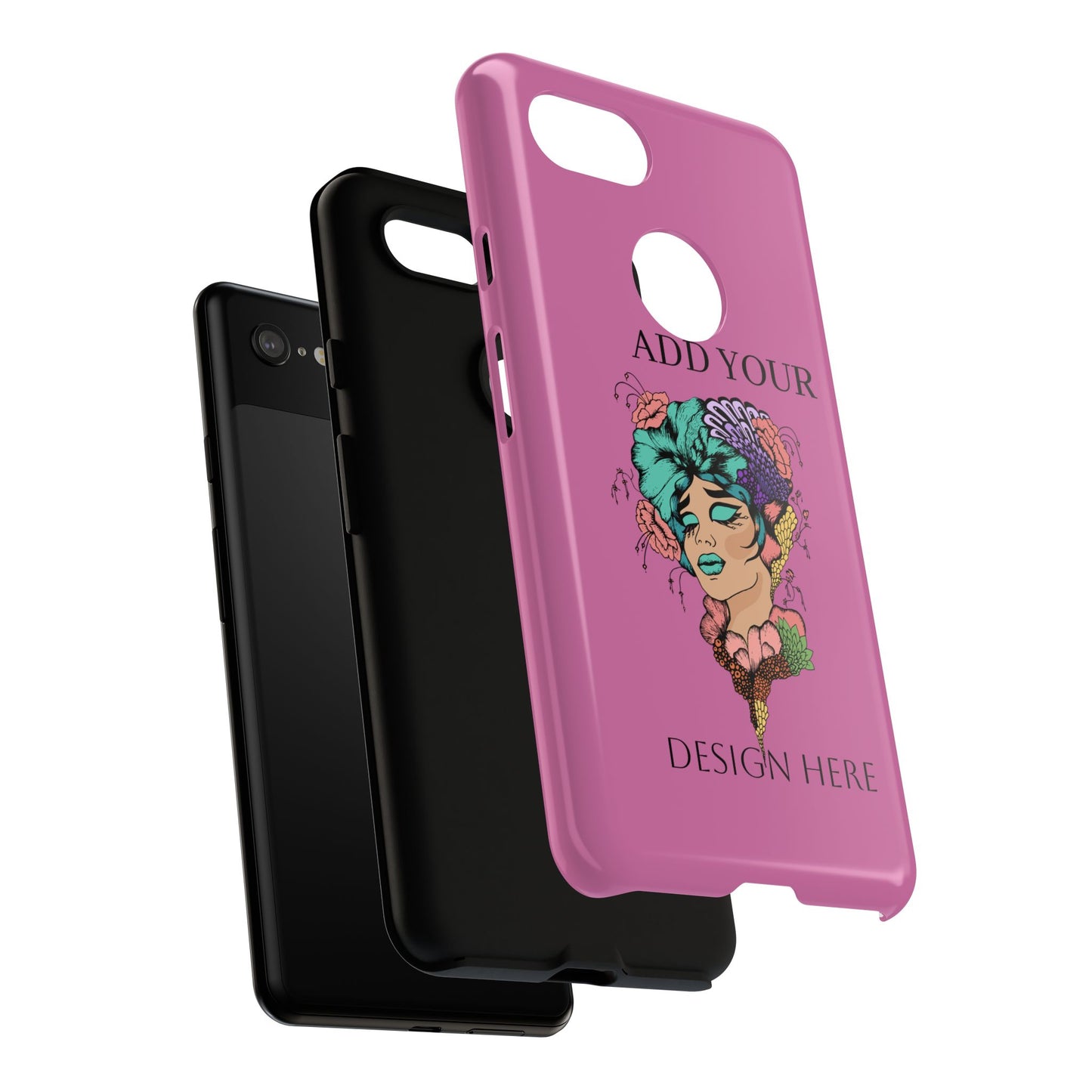 Tough Cases Phone Case, Custom Art Case for Her, Unique Gift, Flower Design, Personalized Phone Accessory, Stylish Cell Cover