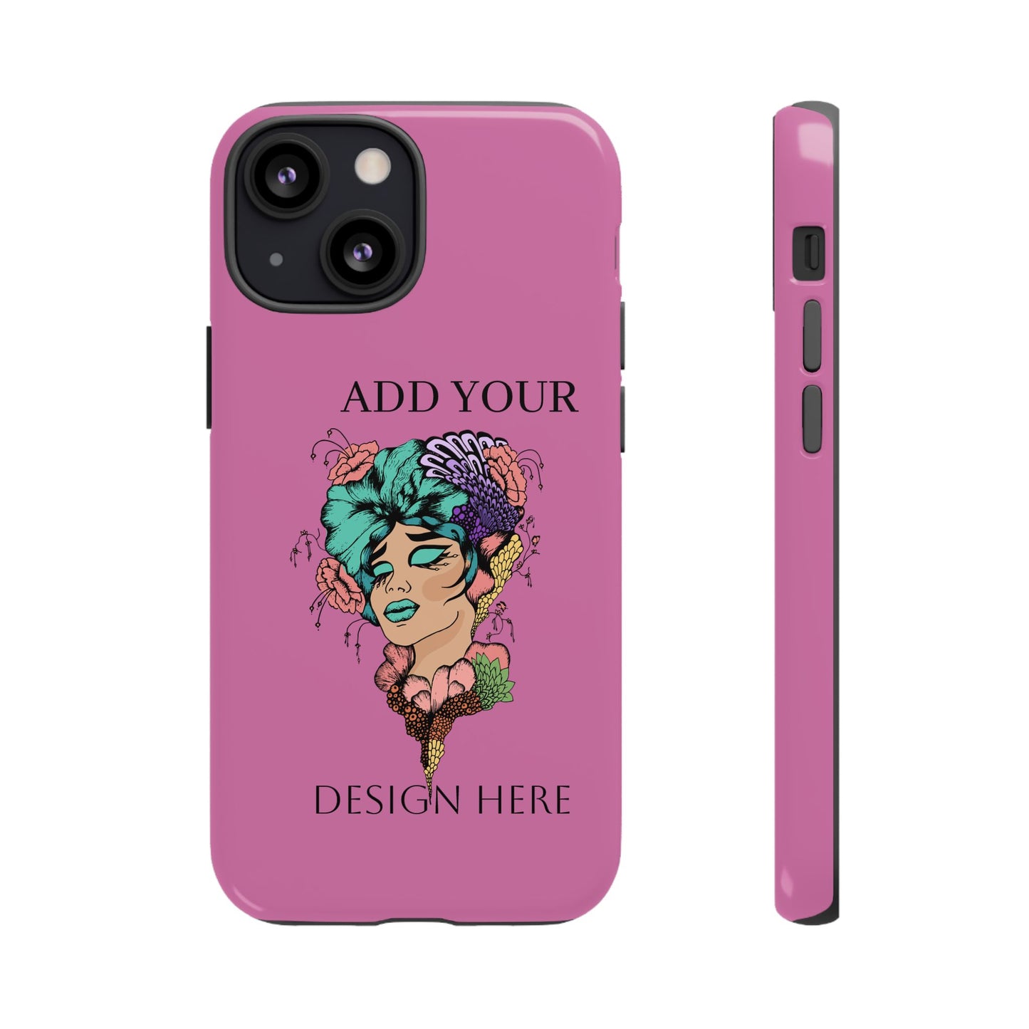 Tough Cases Phone Case, Custom Art Case for Her, Unique Gift, Flower Design, Personalized Phone Accessory, Stylish Cell Cover