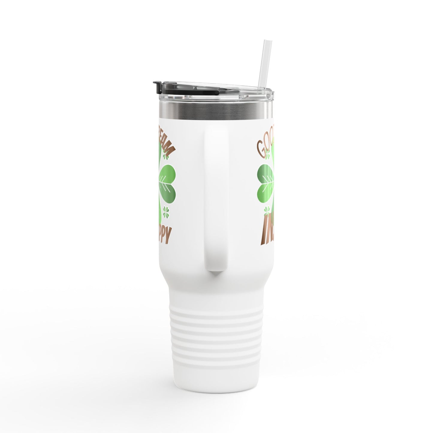 St. Patrick's Day Insulated Travel Mug, 40oz - Save Dream Be Happy - Perfect for Coffee Lovers, Gift for Friends, Eco-Friendly [...]