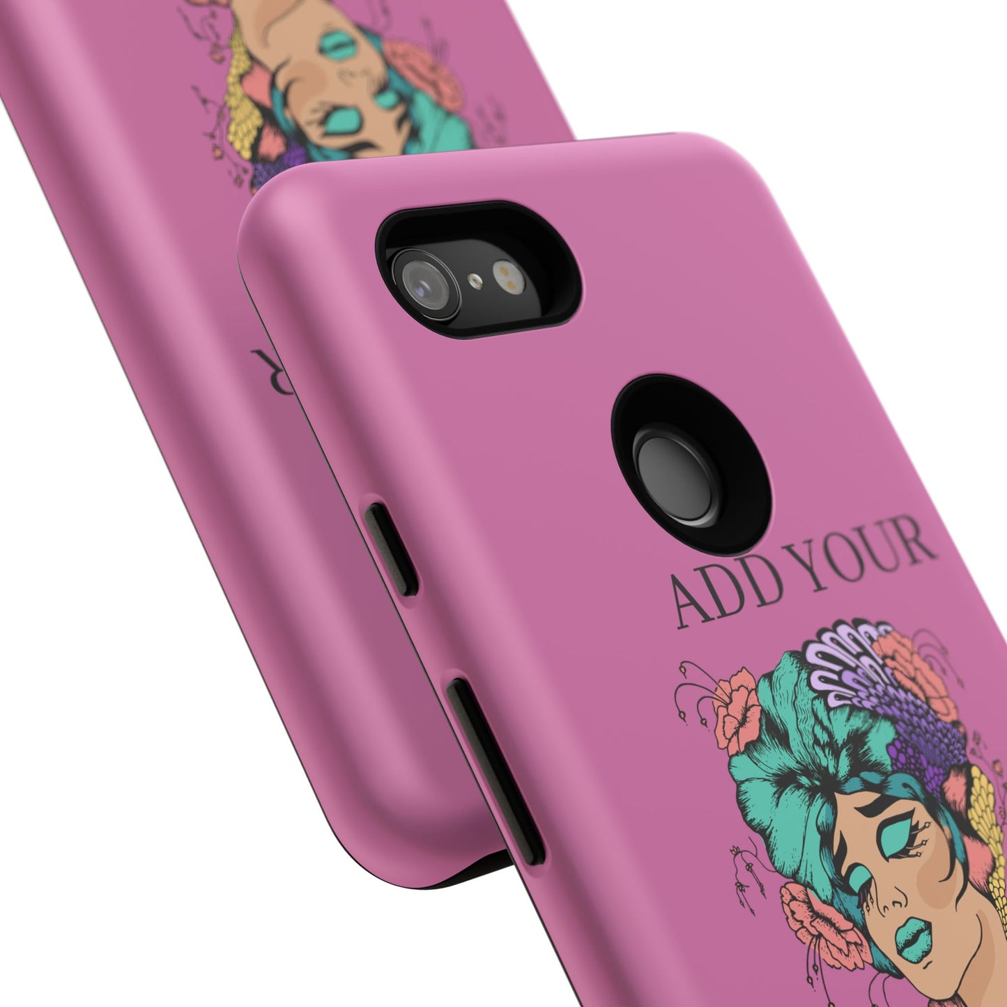 Tough Cases Phone Case, Custom Art Case for Her, Unique Gift, Flower Design, Personalized Phone Accessory, Stylish Cell Cover
