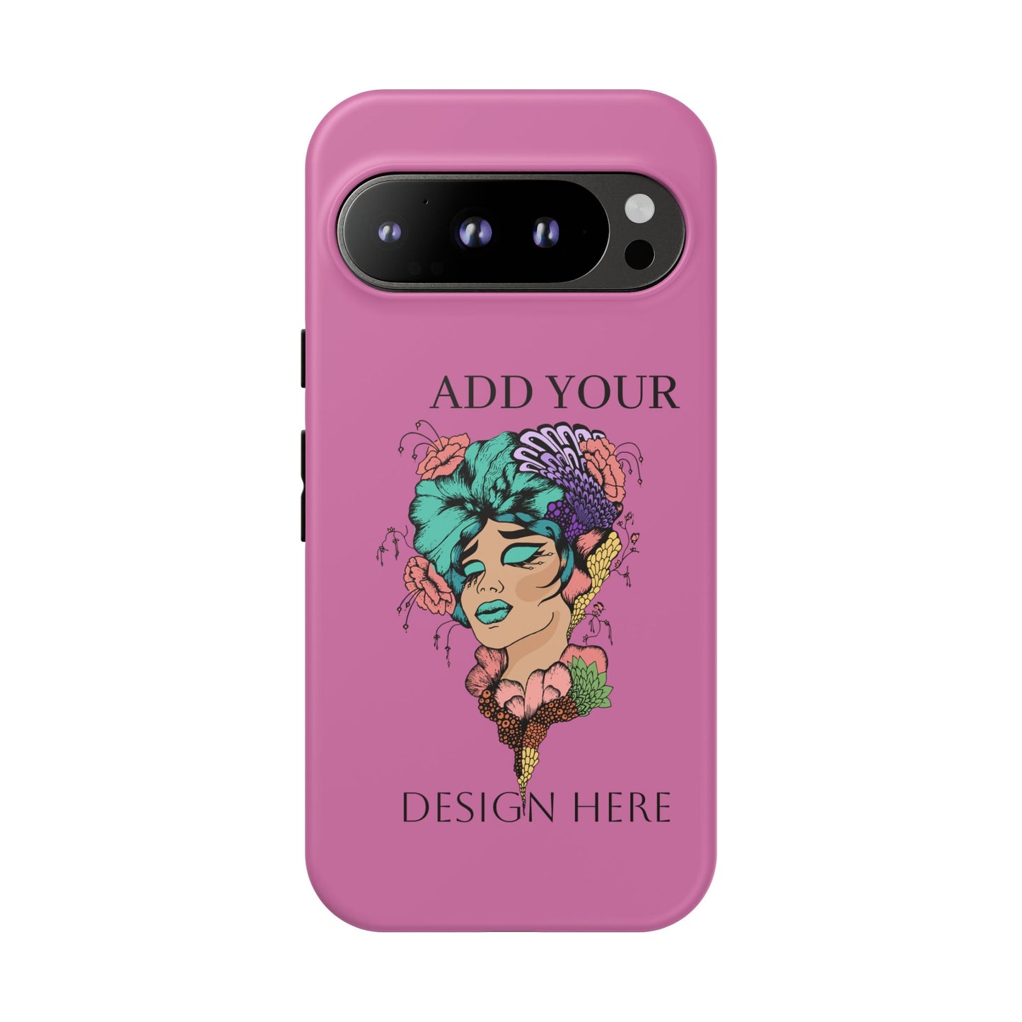 Tough Cases Phone Case, Custom Art Case for Her, Unique Gift, Flower Design, Personalized Phone Accessory, Stylish Cell Cover