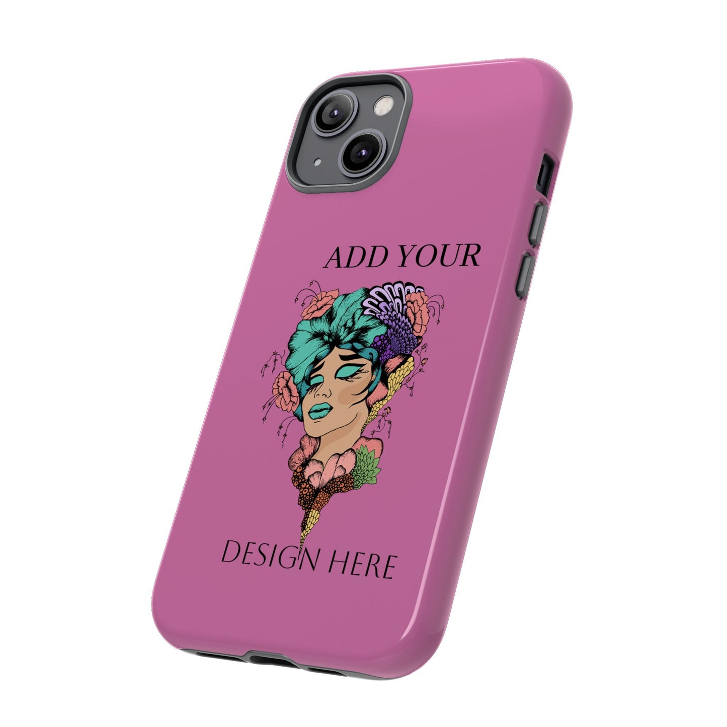 Tough Cases Phone Case, Custom Art Case for Her, Unique Gift, Flower Design, Personalized Phone Accessory, Stylish Cell Cover