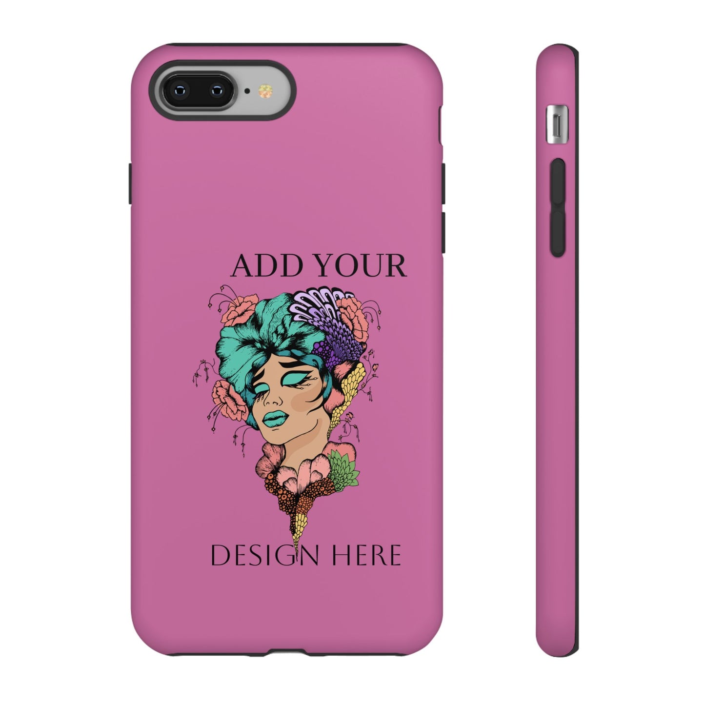 Tough Cases Phone Case, Custom Art Case for Her, Unique Gift, Flower Design, Personalized Phone Accessory, Stylish Cell Cover