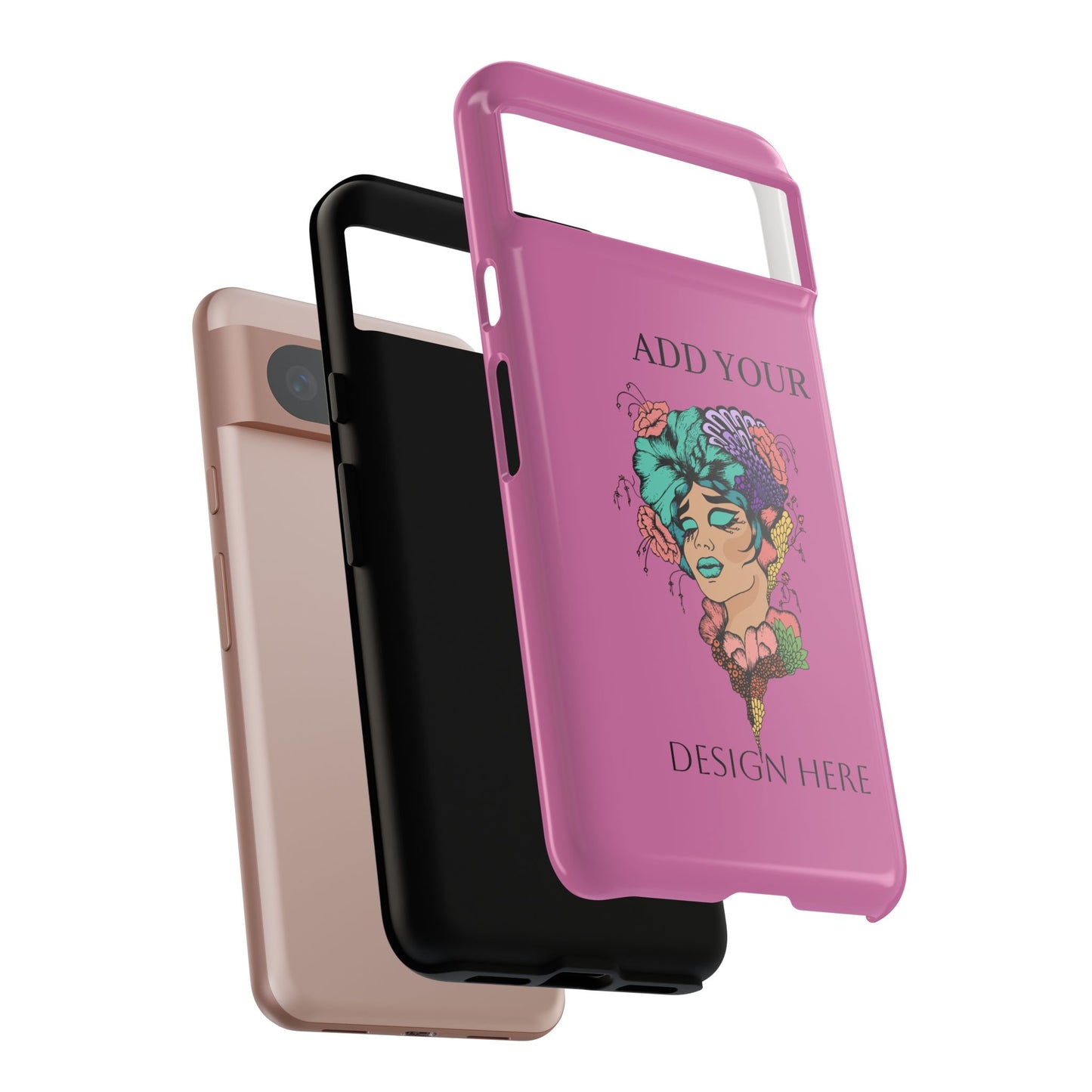 Tough Cases Phone Case, Custom Art Case for Her, Unique Gift, Flower Design, Personalized Phone Accessory, Stylish Cell Cover