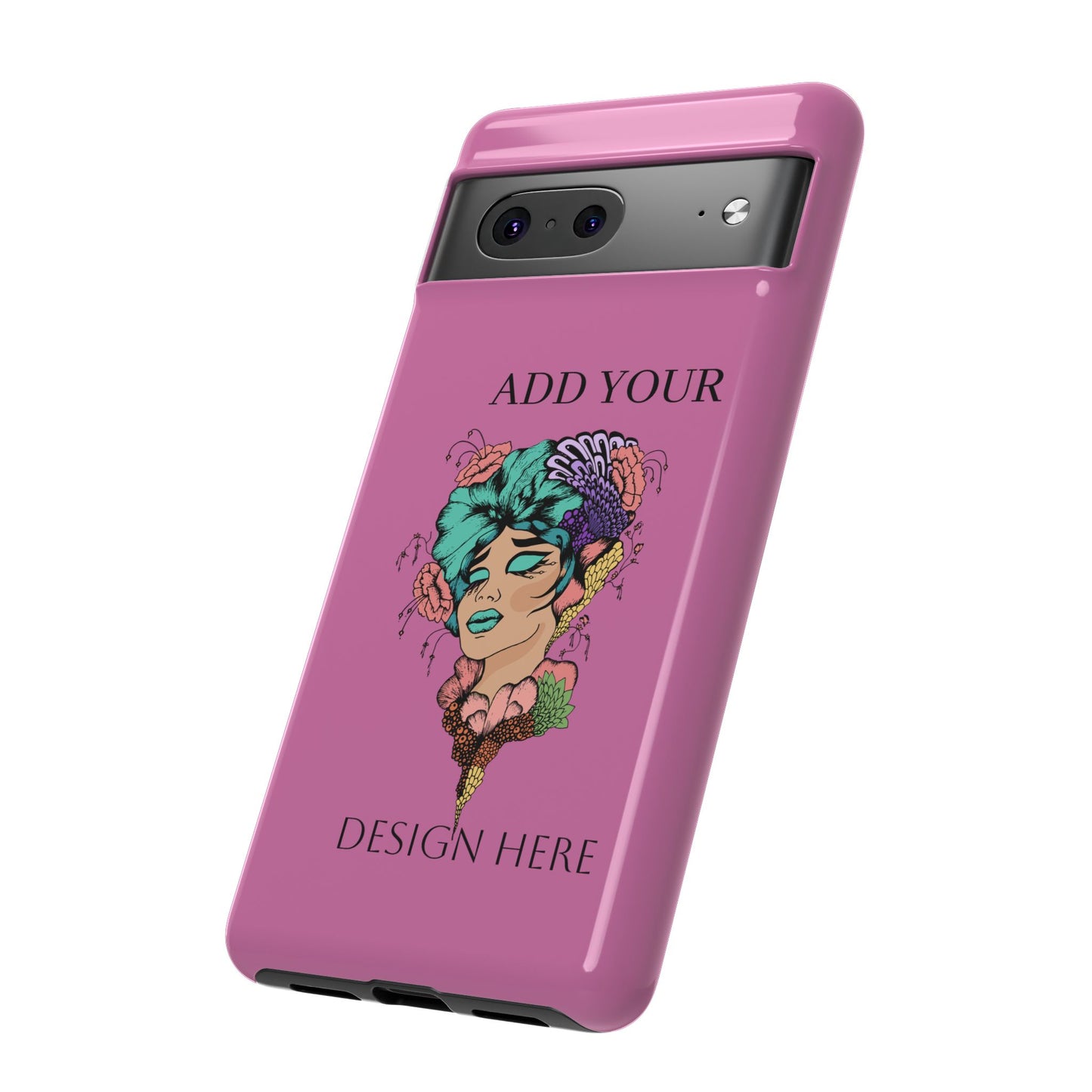 Tough Cases Phone Case, Custom Art Case for Her, Unique Gift, Flower Design, Personalized Phone Accessory, Stylish Cell Cover