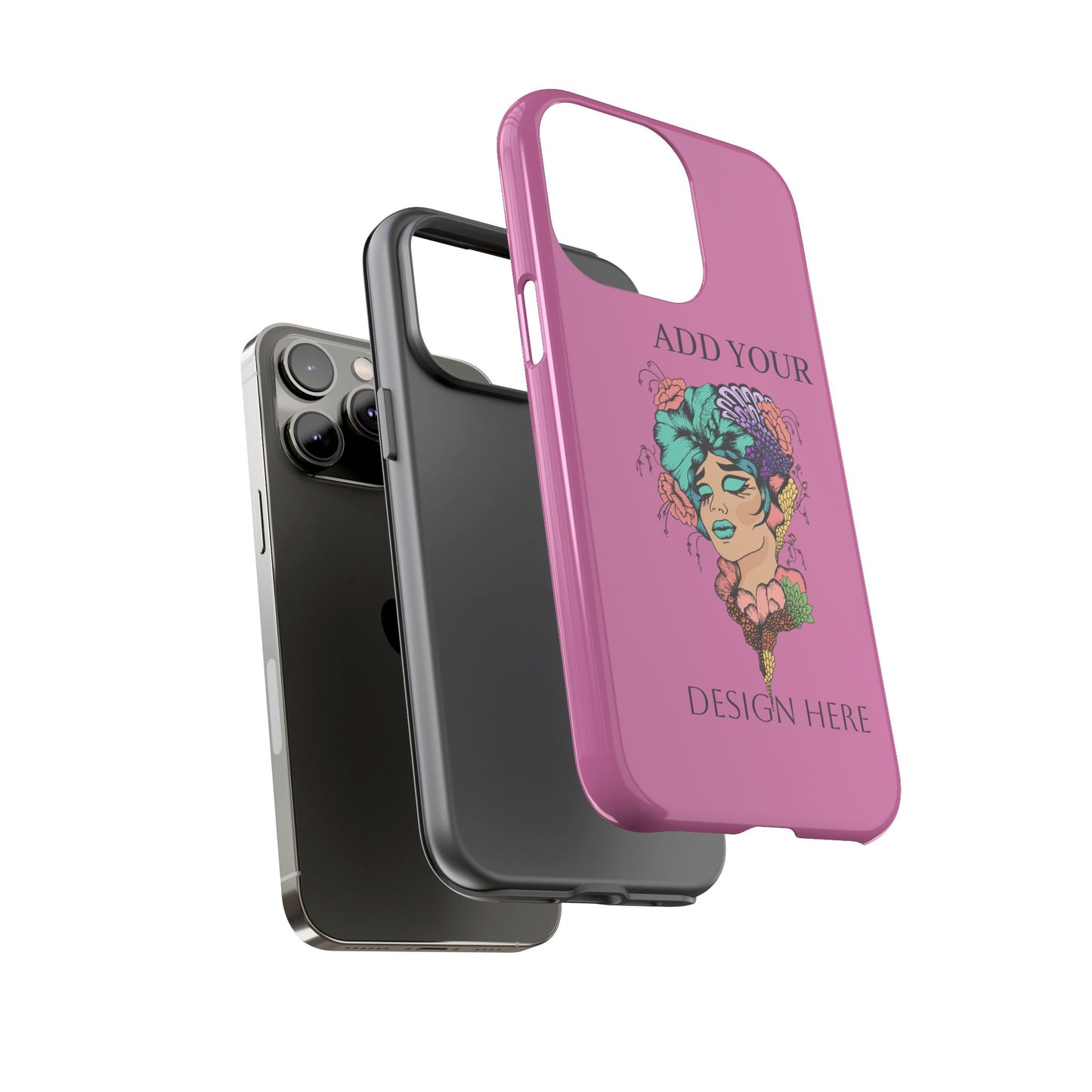 Tough Cases Phone Case, Custom Art Case for Her, Unique Gift, Flower Design, Personalized Phone Accessory, Stylish Cell Cover