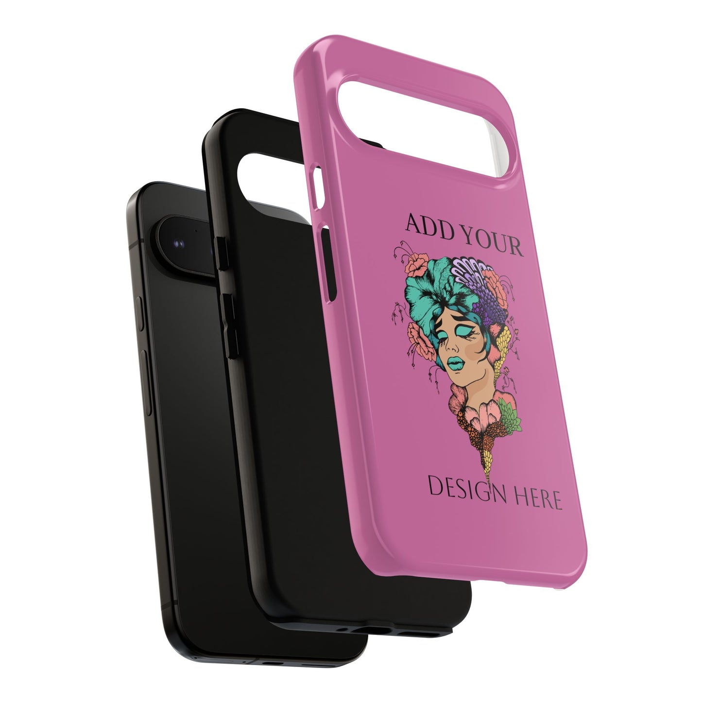 Tough Cases Phone Case, Custom Art Case for Her, Unique Gift, Flower Design, Personalized Phone Accessory, Stylish Cell Cover