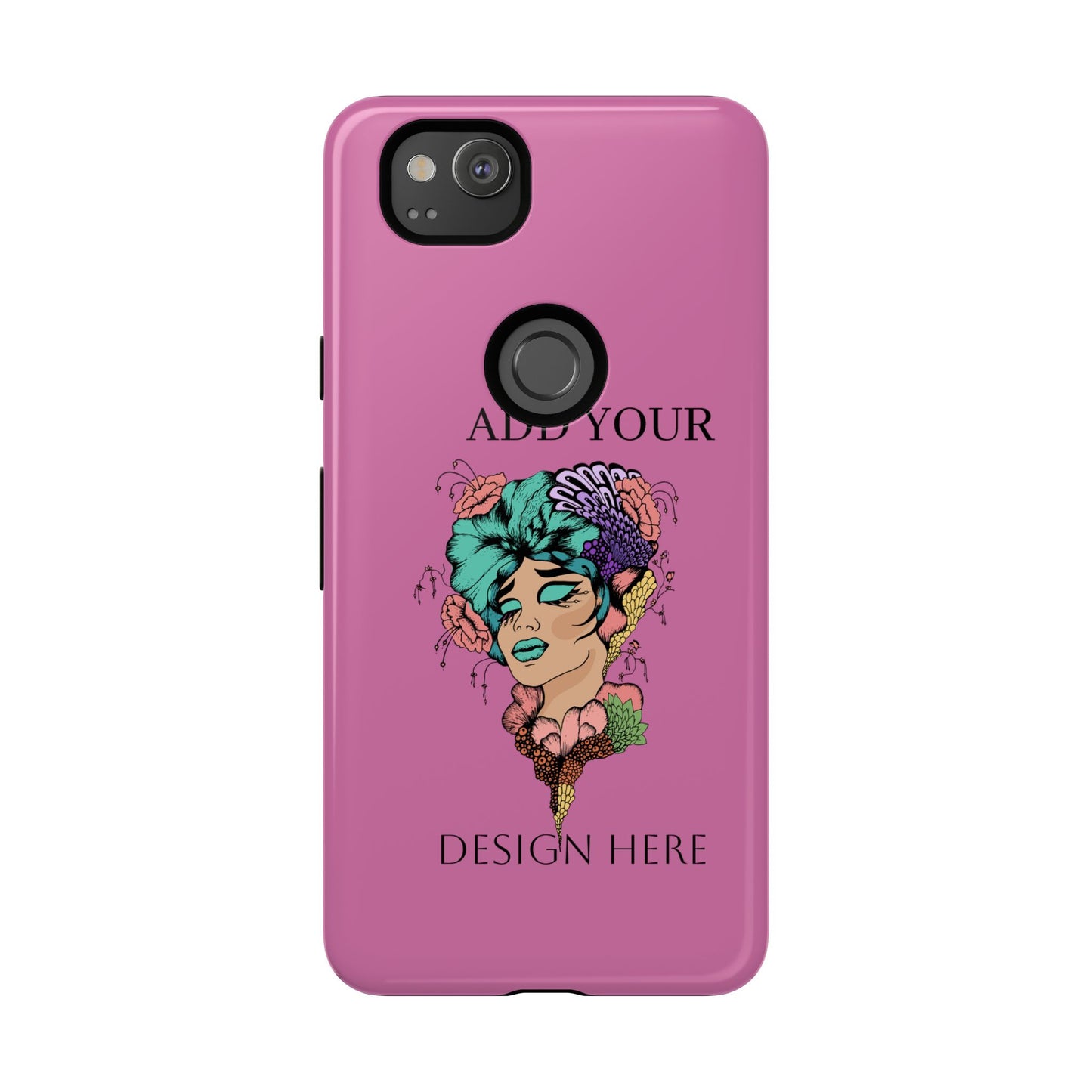 Tough Cases Phone Case, Custom Art Case for Her, Unique Gift, Flower Design, Personalized Phone Accessory, Stylish Cell Cover
