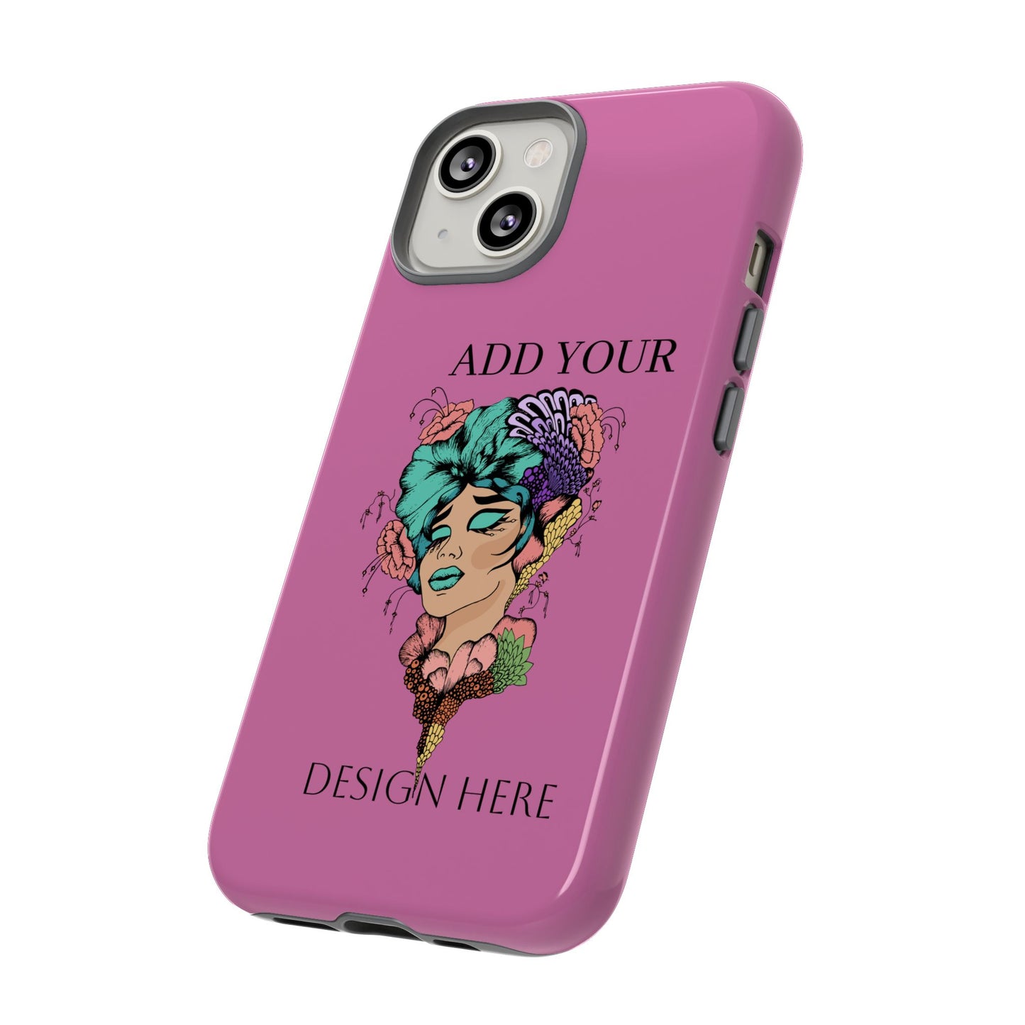 Tough Cases Phone Case, Custom Art Case for Her, Unique Gift, Flower Design, Personalized Phone Accessory, Stylish Cell Cover