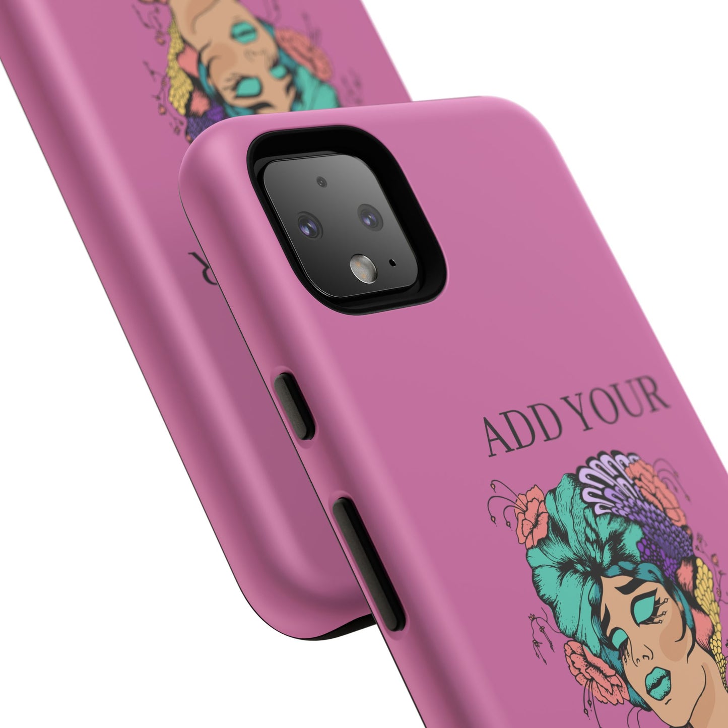 Tough Cases Phone Case, Custom Art Case for Her, Unique Gift, Flower Design, Personalized Phone Accessory, Stylish Cell Cover