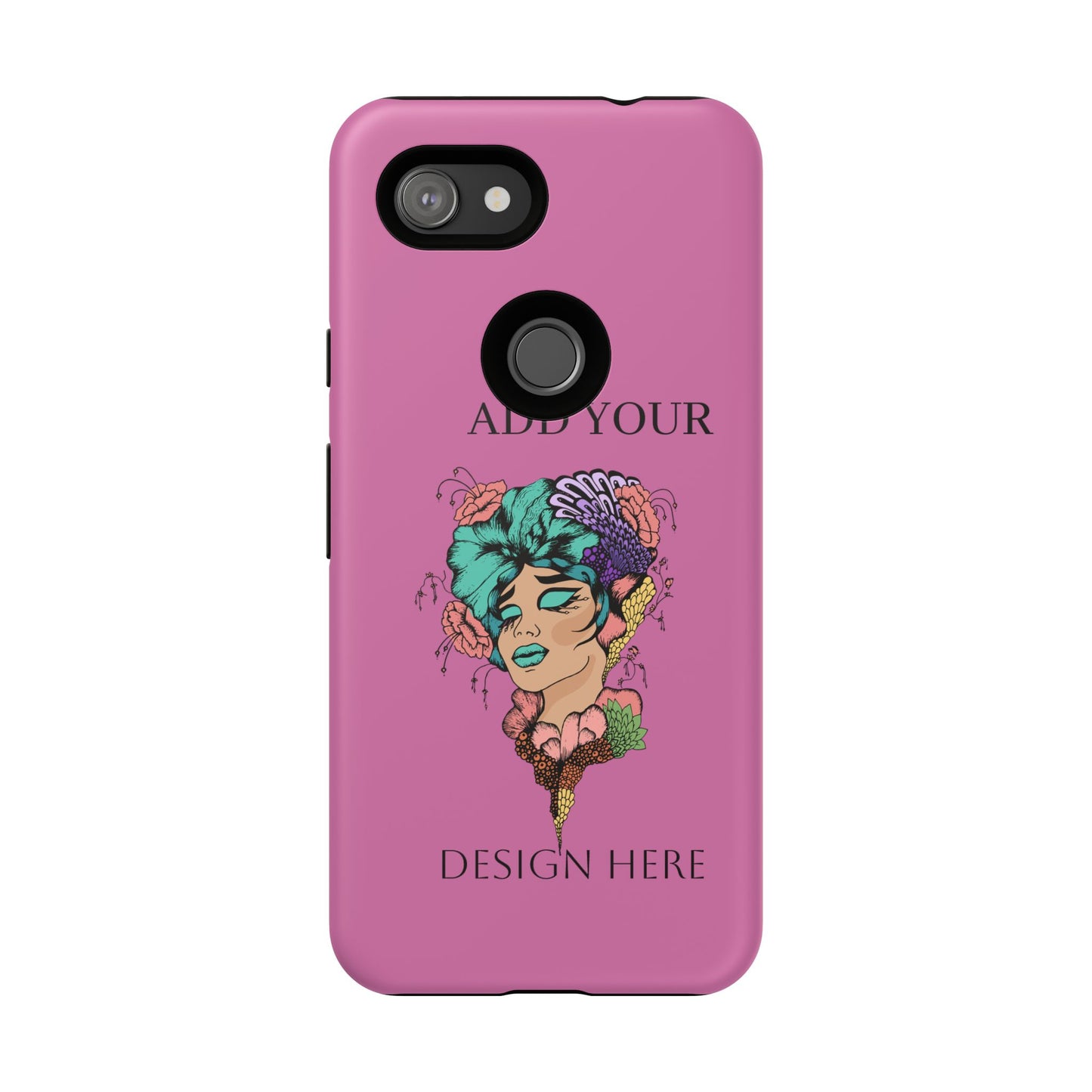 Tough Cases Phone Case, Custom Art Case for Her, Unique Gift, Flower Design, Personalized Phone Accessory, Stylish Cell Cover