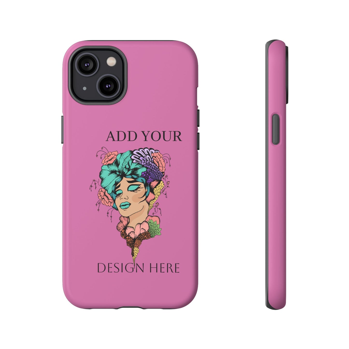 Tough Cases Phone Case, Custom Art Case for Her, Unique Gift, Flower Design, Personalized Phone Accessory, Stylish Cell Cover