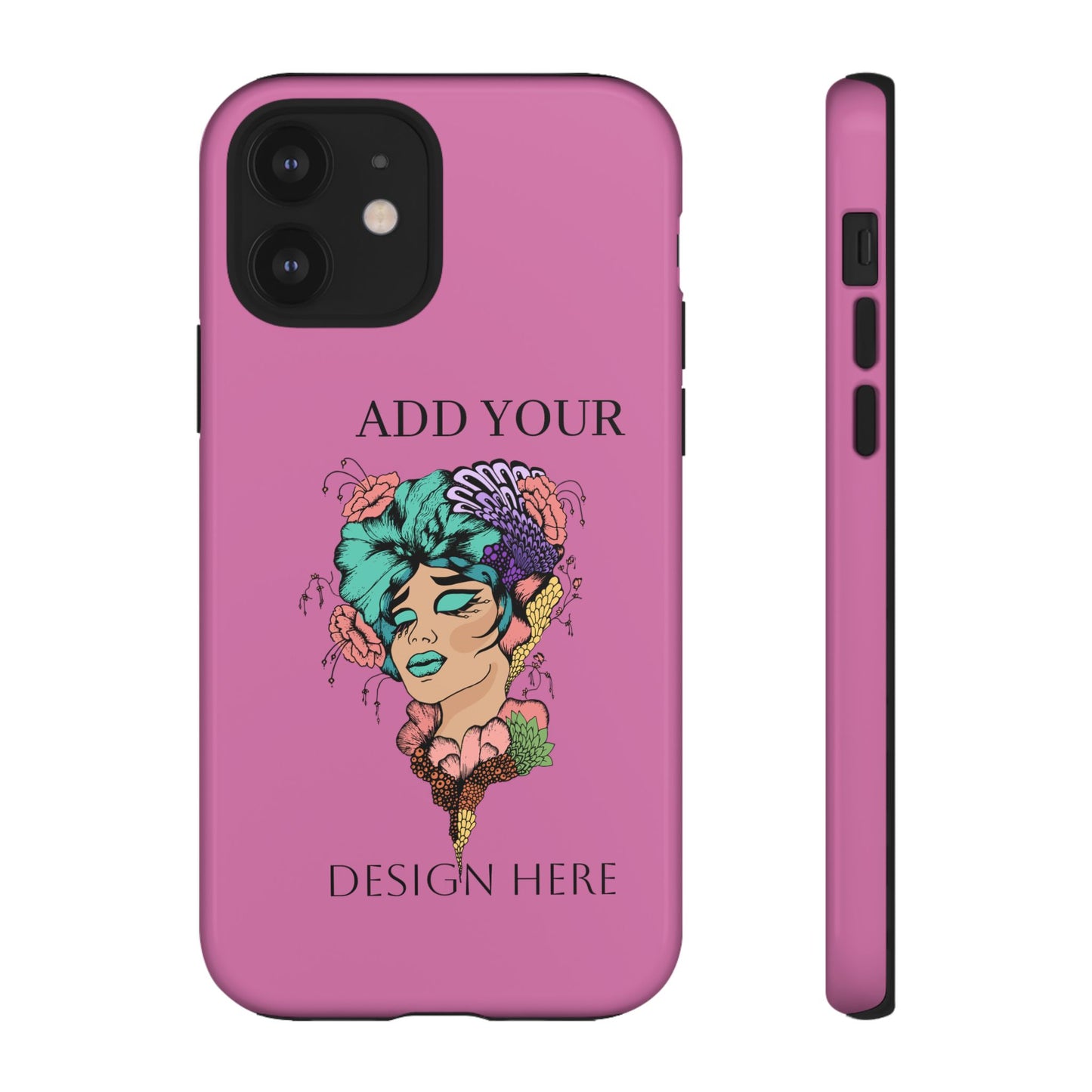 Tough Cases Phone Case, Custom Art Case for Her, Unique Gift, Flower Design, Personalized Phone Accessory, Stylish Cell Cover