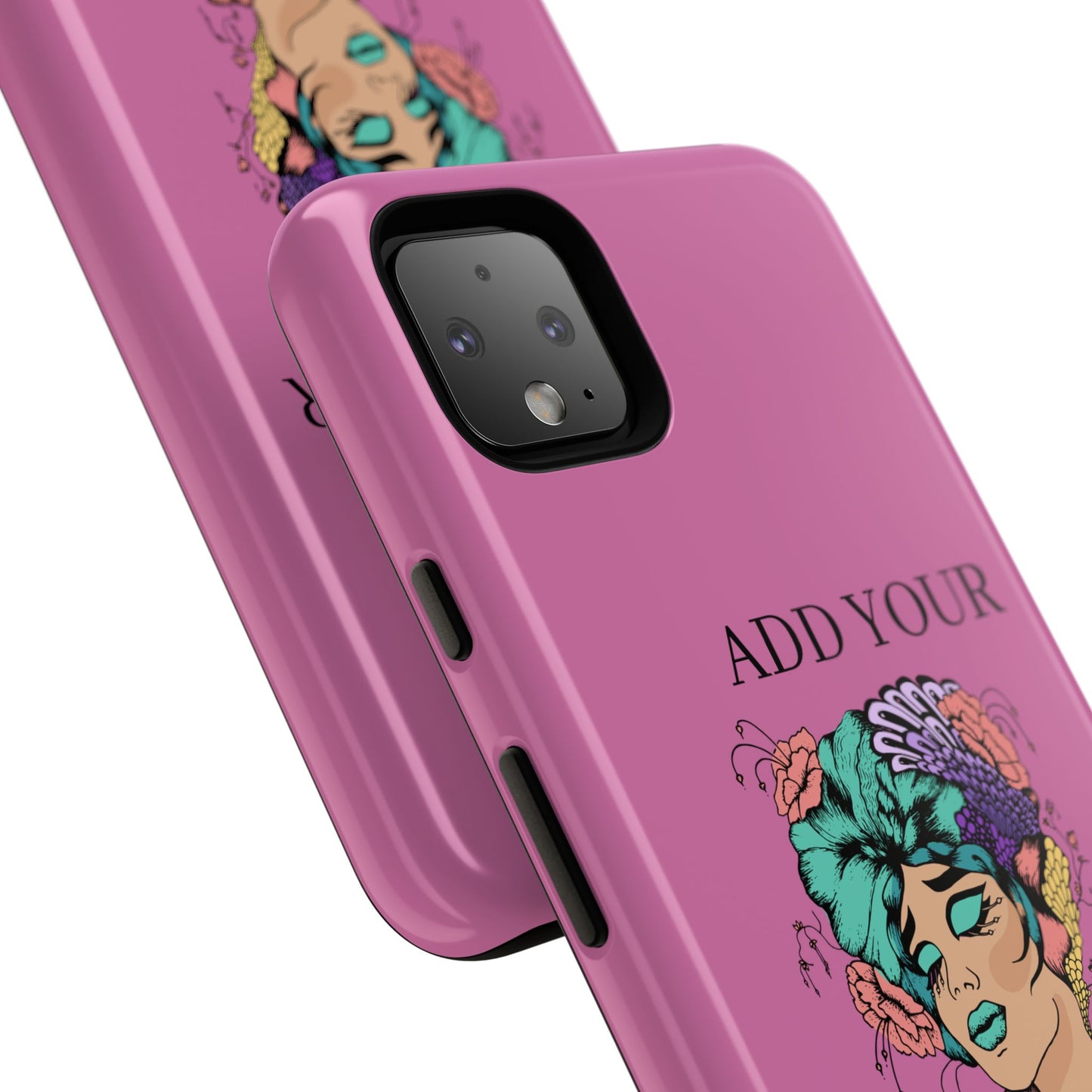 Tough Cases Phone Case, Custom Art Case for Her, Unique Gift, Flower Design, Personalized Phone Accessory, Stylish Cell Cover