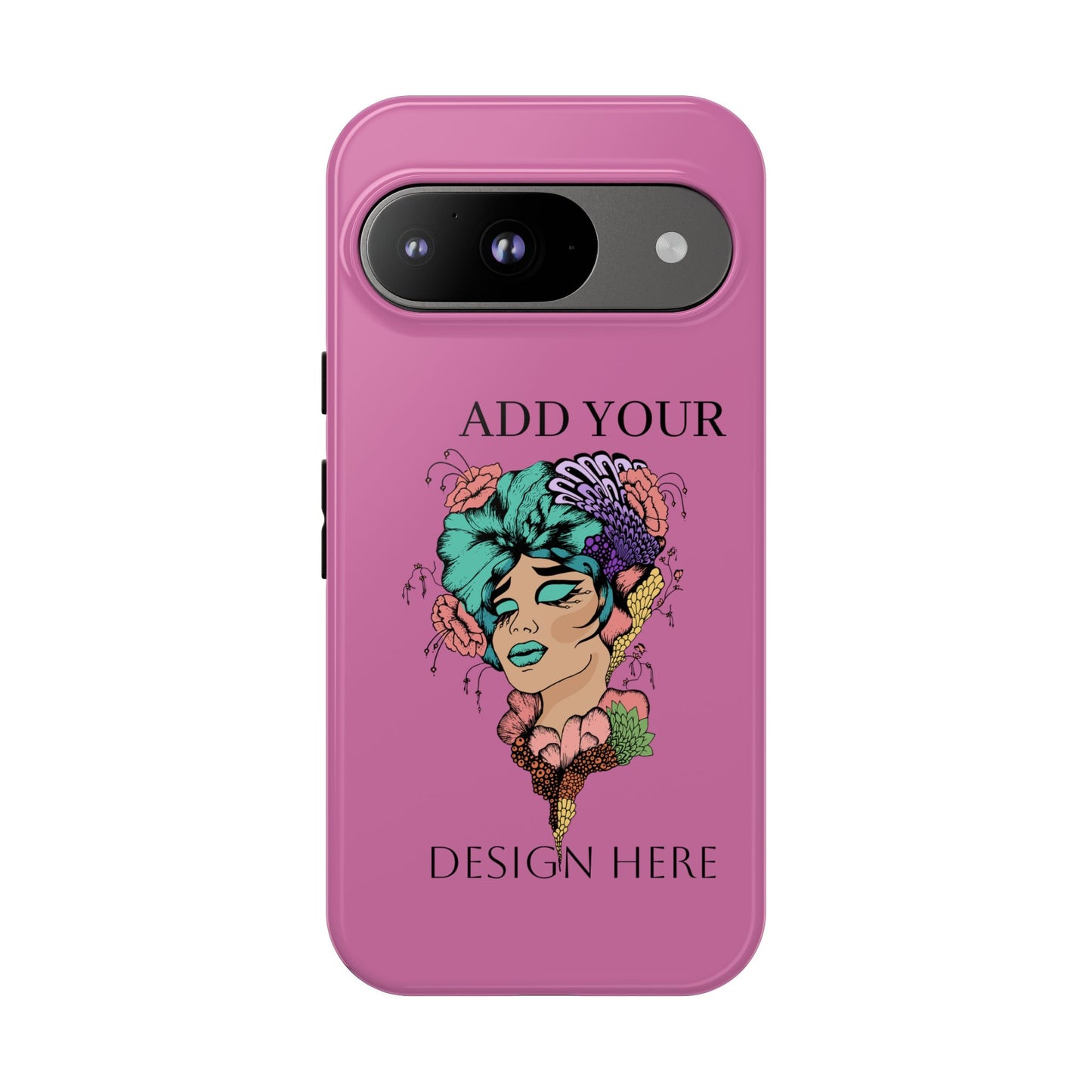 Tough Cases Phone Case, Custom Art Case for Her, Unique Gift, Flower Design, Personalized Phone Accessory, Stylish Cell Cover