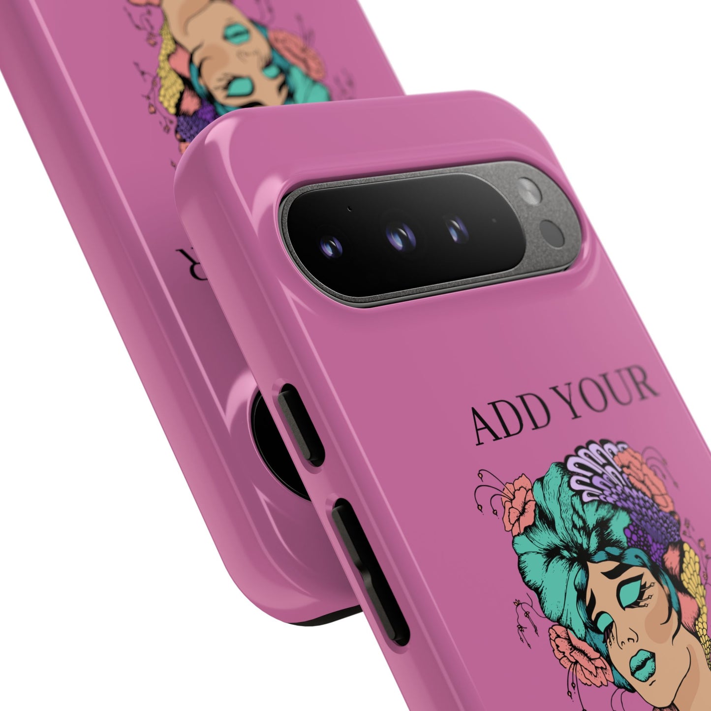 Tough Cases Phone Case, Custom Art Case for Her, Unique Gift, Flower Design, Personalized Phone Accessory, Stylish Cell Cover