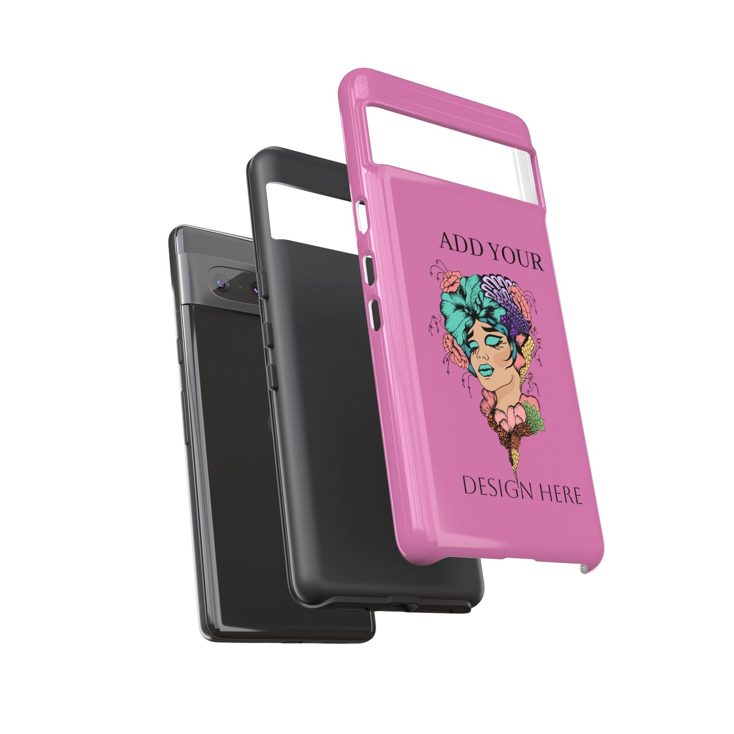 Tough Cases Phone Case, Custom Art Case for Her, Unique Gift, Flower Design, Personalized Phone Accessory, Stylish Cell Cover