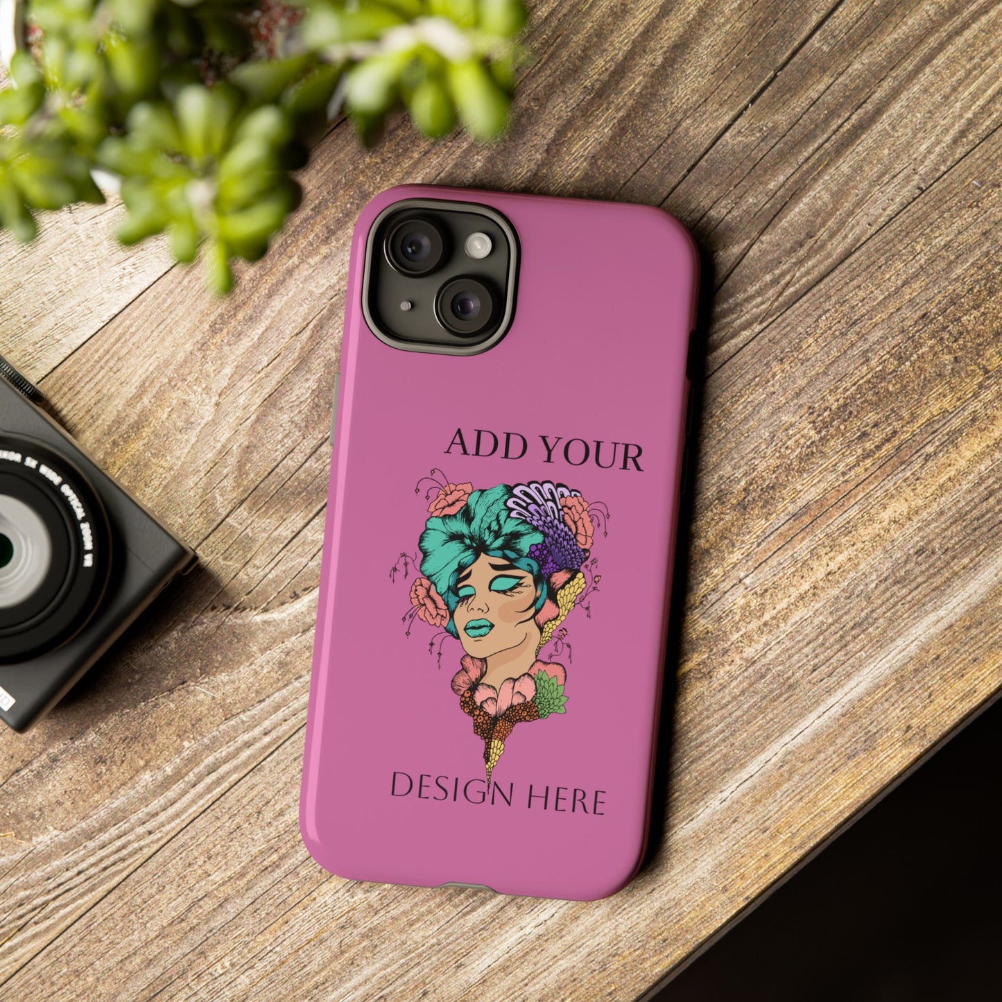 Tough Cases Phone Case, Custom Art Case for Her, Unique Gift, Flower Design, Personalized Phone Accessory, Stylish Cell Cover