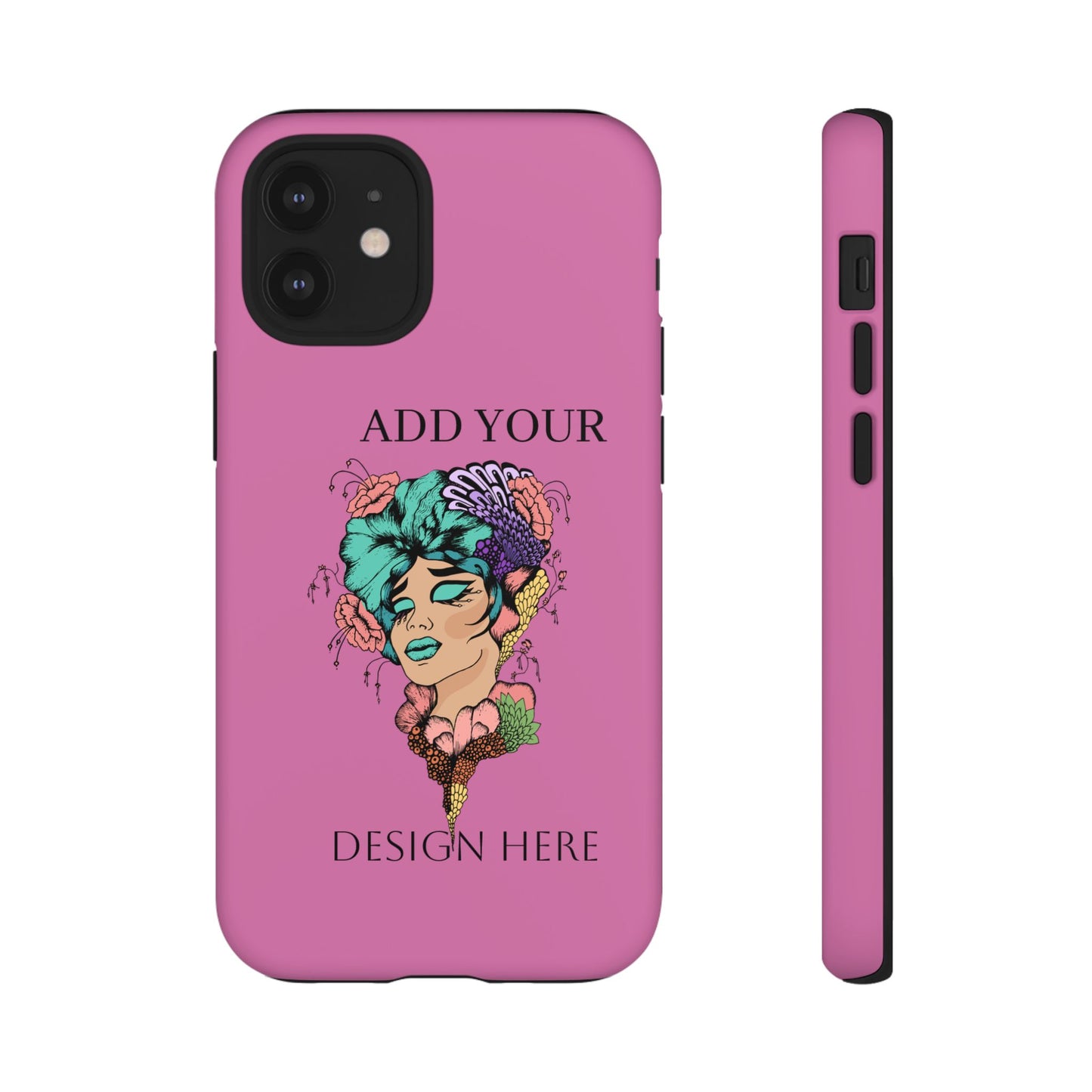 Tough Cases Phone Case, Custom Art Case for Her, Unique Gift, Flower Design, Personalized Phone Accessory, Stylish Cell Cover