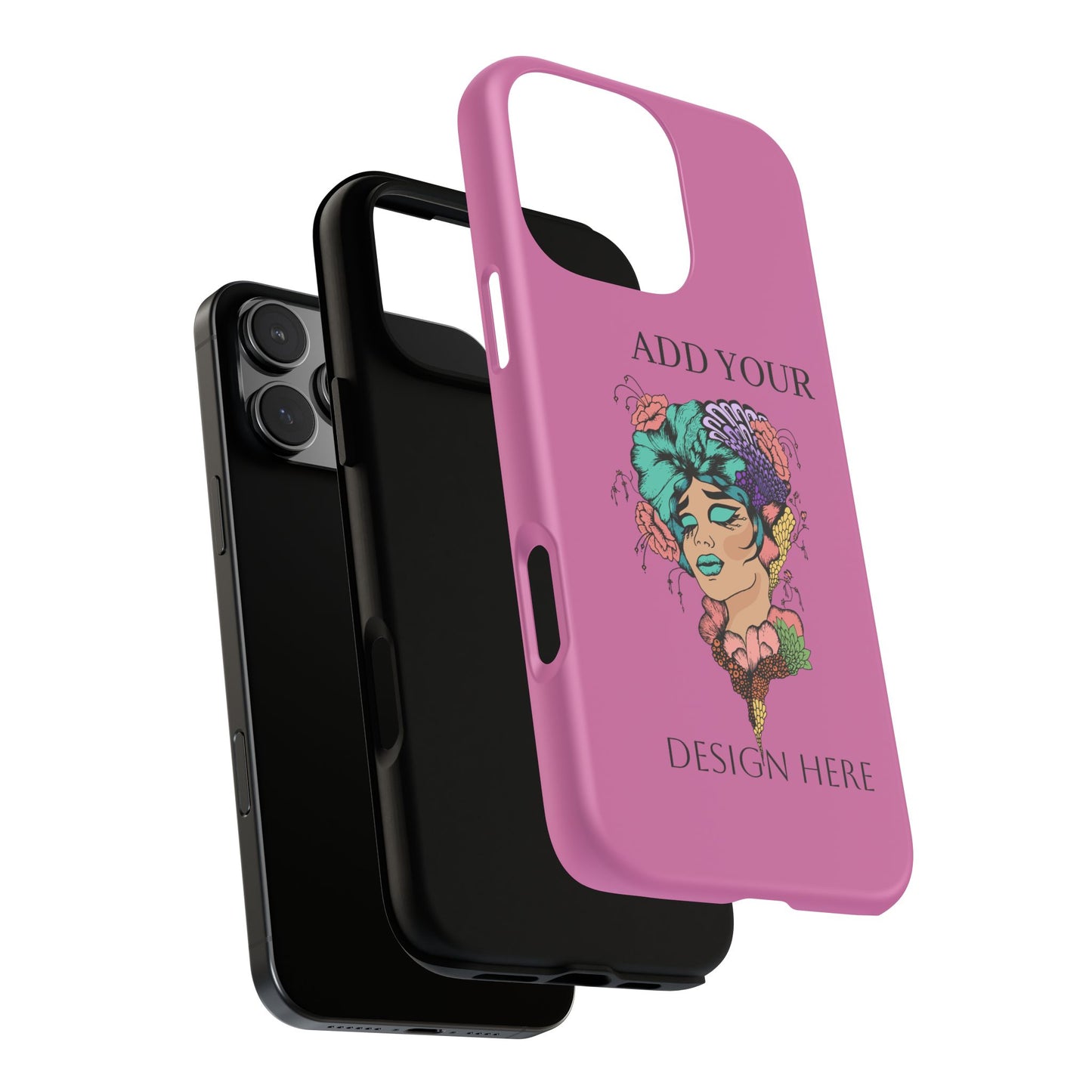 Tough Cases Phone Case, Custom Art Case for Her, Unique Gift, Flower Design, Personalized Phone Accessory, Stylish Cell Cover