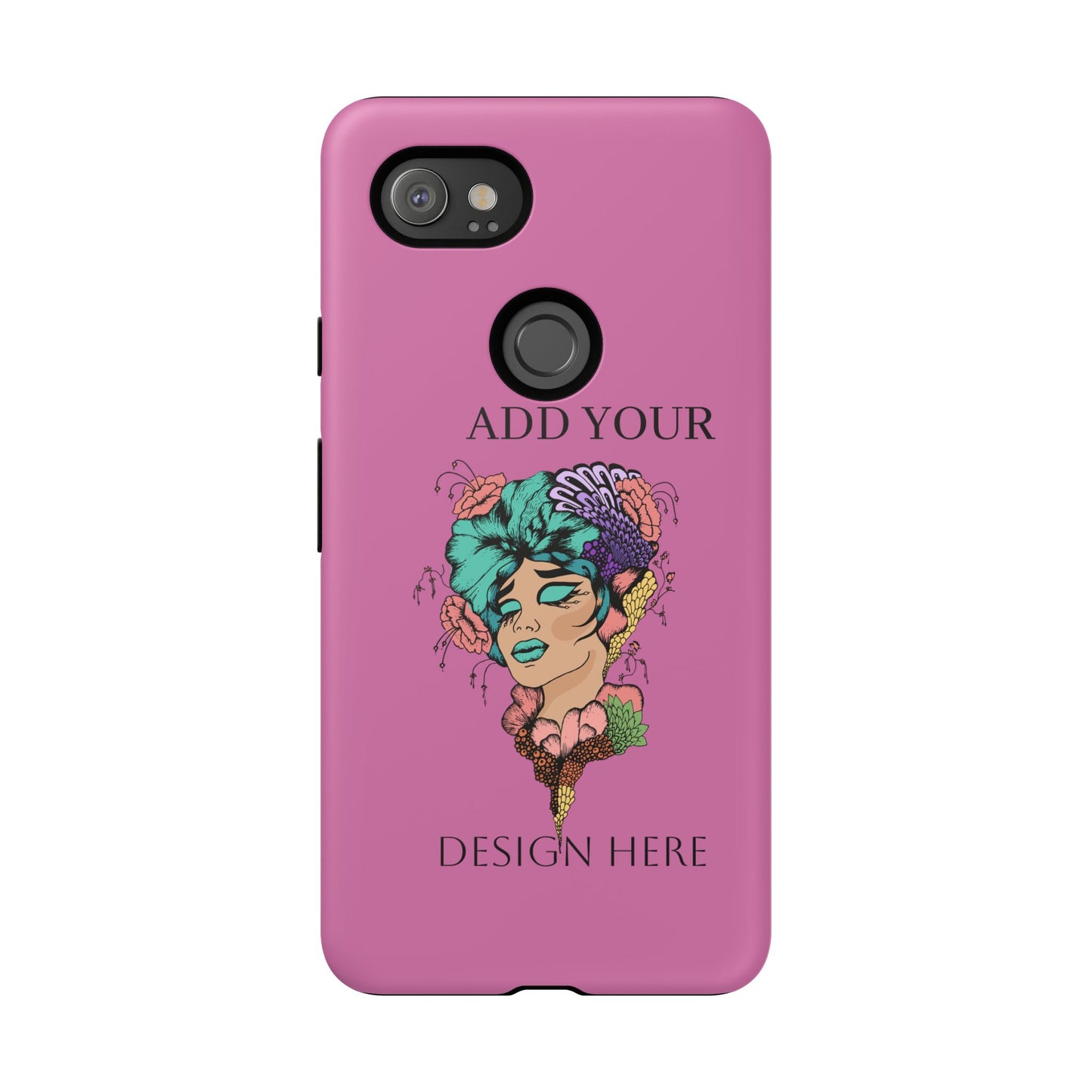 Tough Cases Phone Case, Custom Art Case for Her, Unique Gift, Flower Design, Personalized Phone Accessory, Stylish Cell Cover