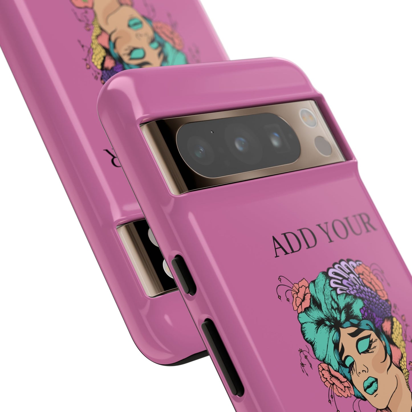 Tough Cases Phone Case, Custom Art Case for Her, Unique Gift, Flower Design, Personalized Phone Accessory, Stylish Cell Cover