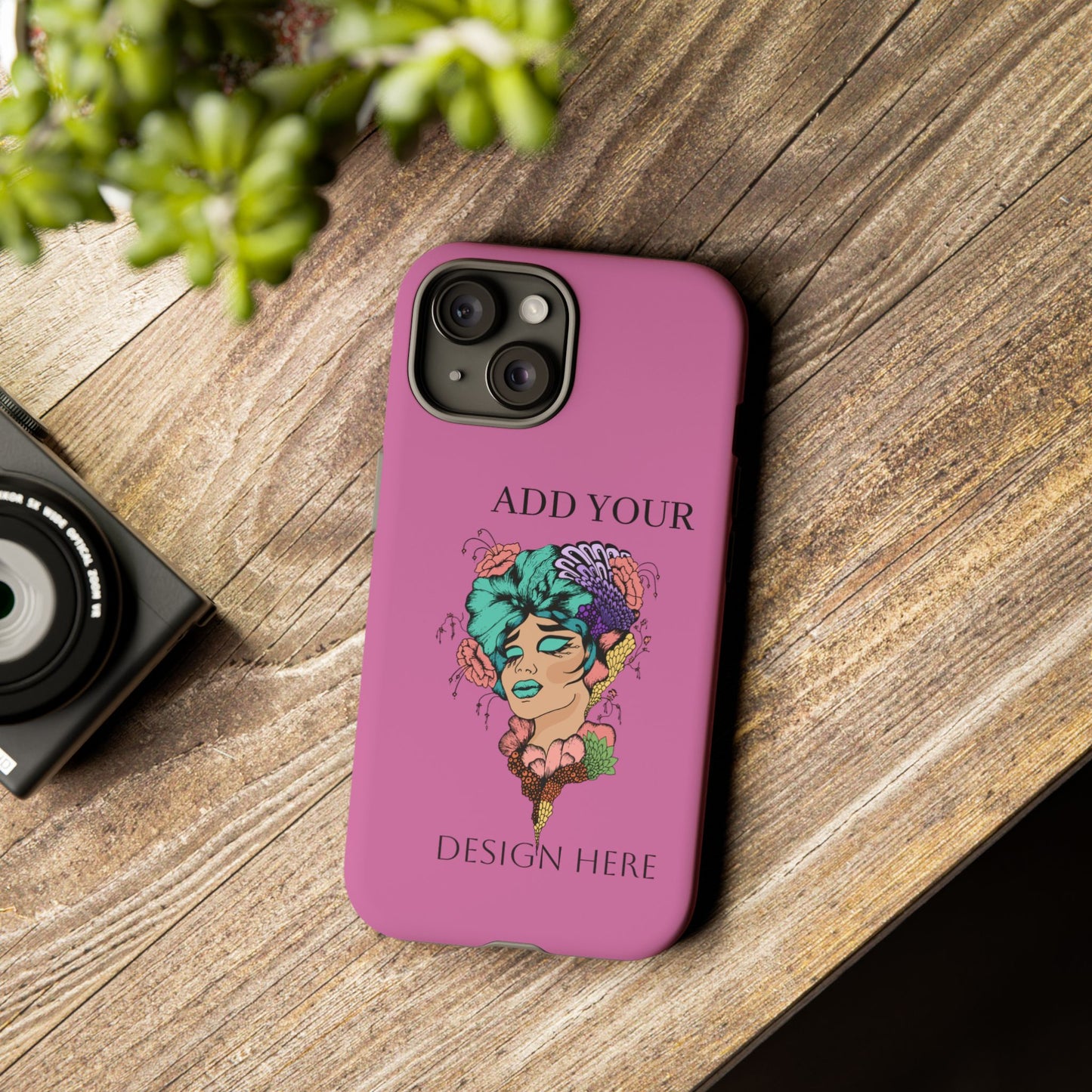 Tough Cases Phone Case, Custom Art Case for Her, Unique Gift, Flower Design, Personalized Phone Accessory, Stylish Cell Cover