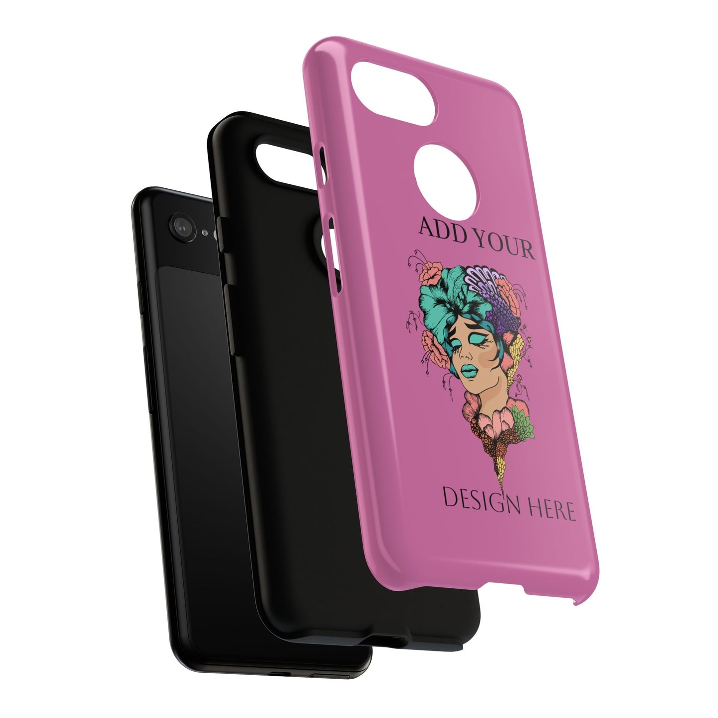 Tough Cases Phone Case, Custom Art Case for Her, Unique Gift, Flower Design, Personalized Phone Accessory, Stylish Cell Cover