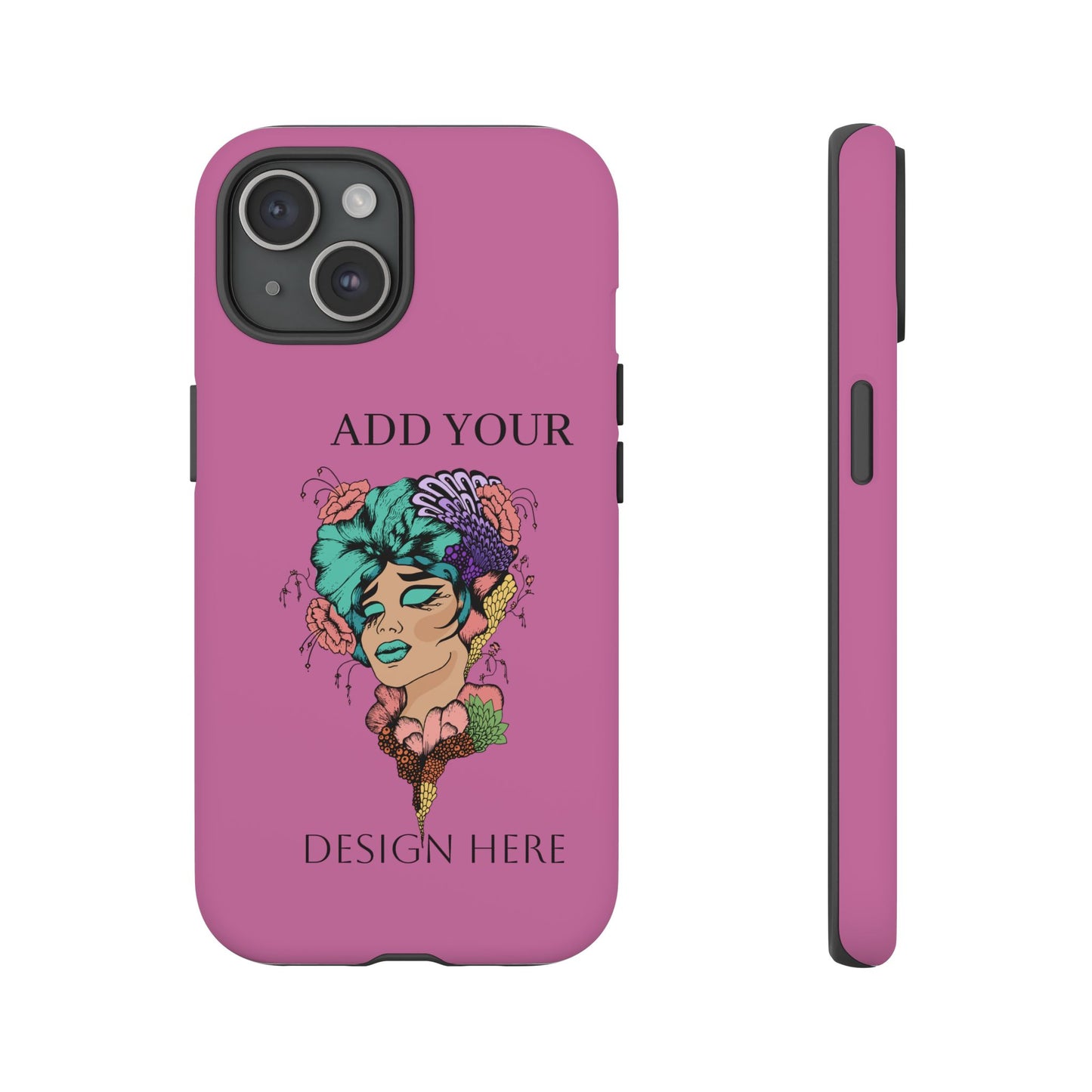Tough Cases Phone Case, Custom Art Case for Her, Unique Gift, Flower Design, Personalized Phone Accessory, Stylish Cell Cover