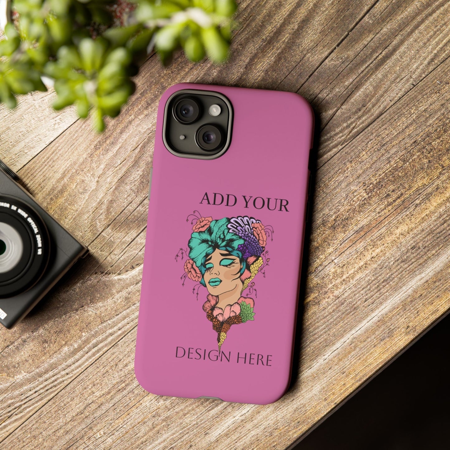 Tough Cases Phone Case, Custom Art Case for Her, Unique Gift, Flower Design, Personalized Phone Accessory, Stylish Cell Cover