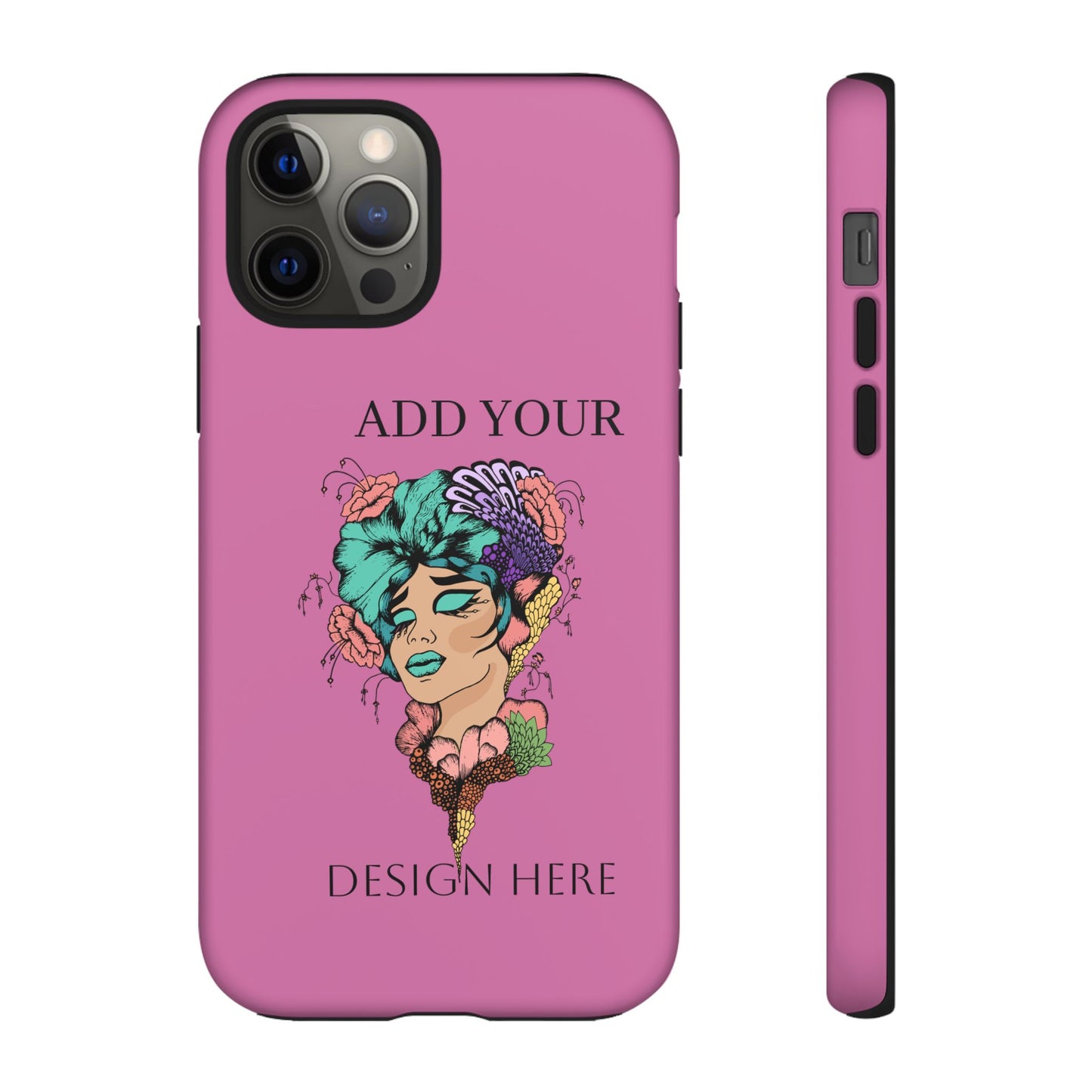Tough Cases Phone Case, Custom Art Case for Her, Unique Gift, Flower Design, Personalized Phone Accessory, Stylish Cell Cover